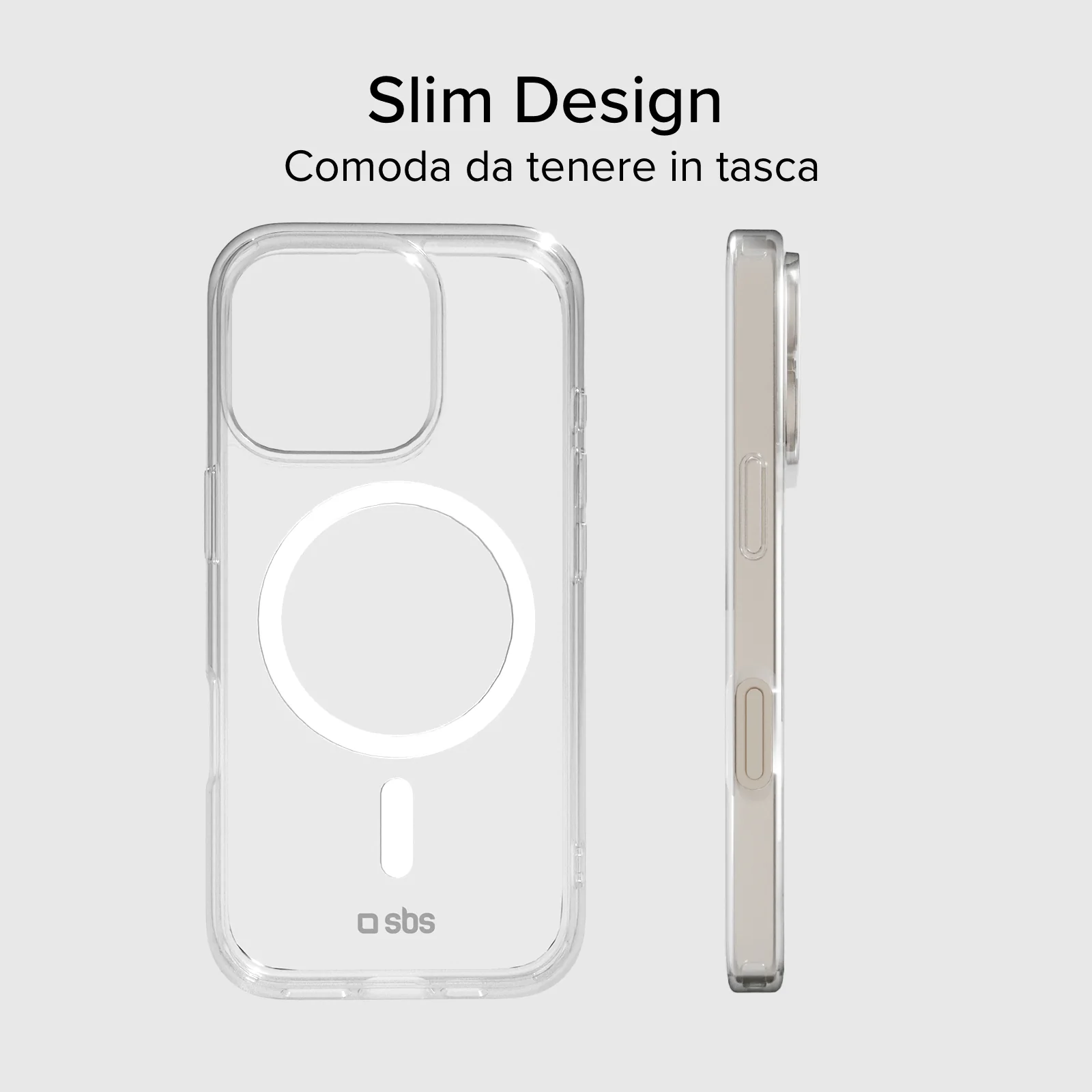 Cover trasparente rigida compatibile con ricarica MagSafe per iPhone 16 Pro Max - Image 12