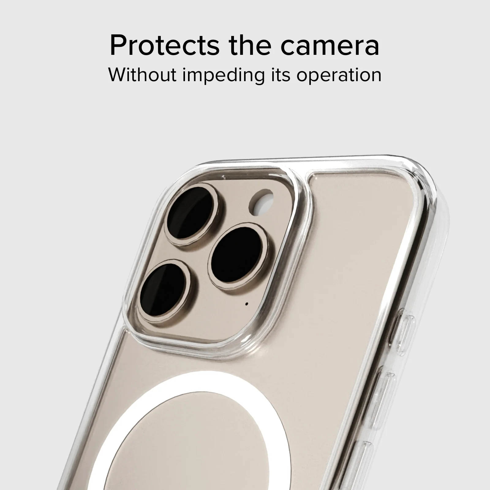 Cover trasparente rigida compatibile con ricarica MagSafe per iPhone 16 Pro Max - Image 6