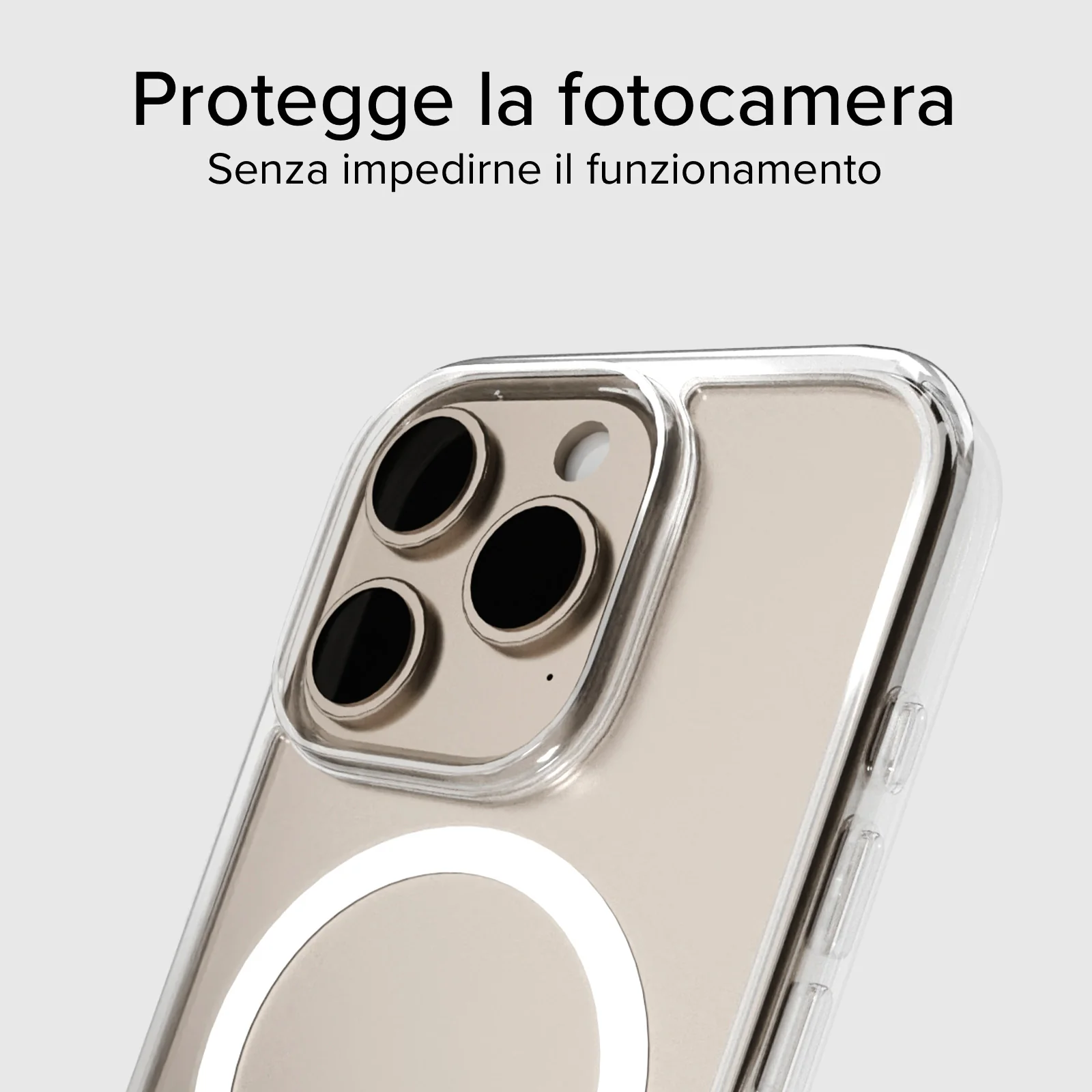 Cover trasparente rigida compatibile con ricarica MagSafe per iPhone 16 Pro Max - Image 7