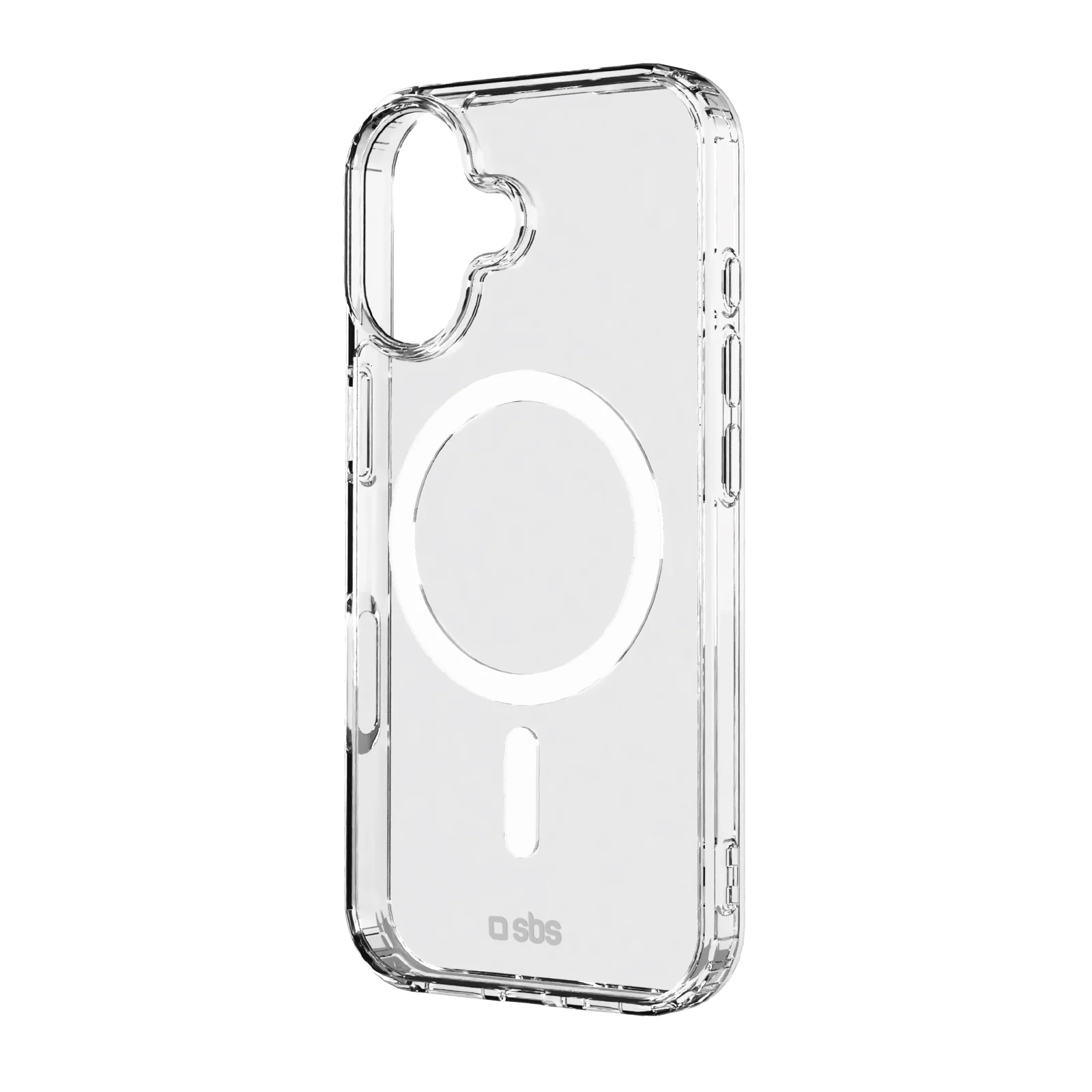 Cover trasparente rigida compatibile con ricarica MagSafe per iPhone 17
