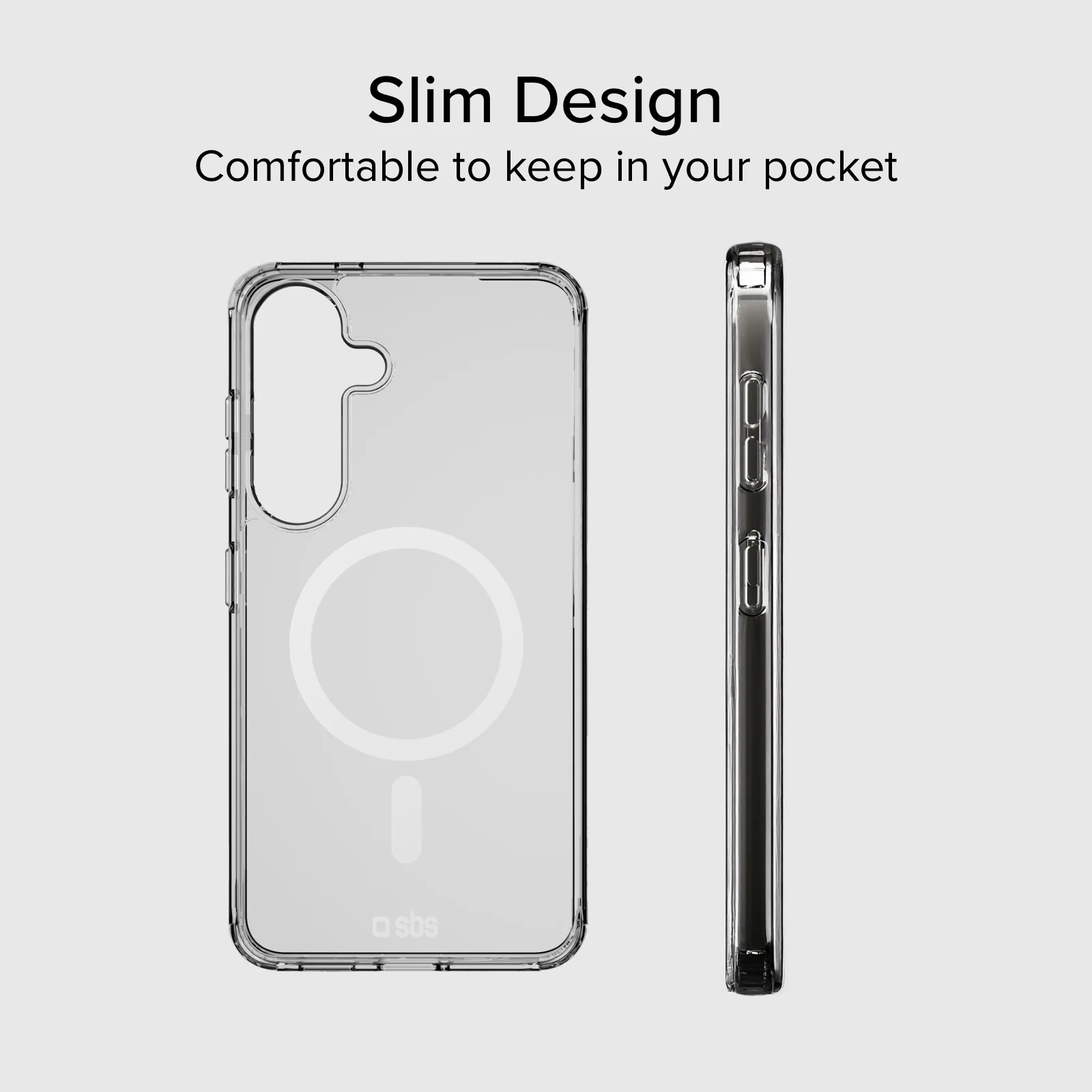 Cover rigida compatibile con ricarica wireless magnetica per Samsung S25+ - Image 13