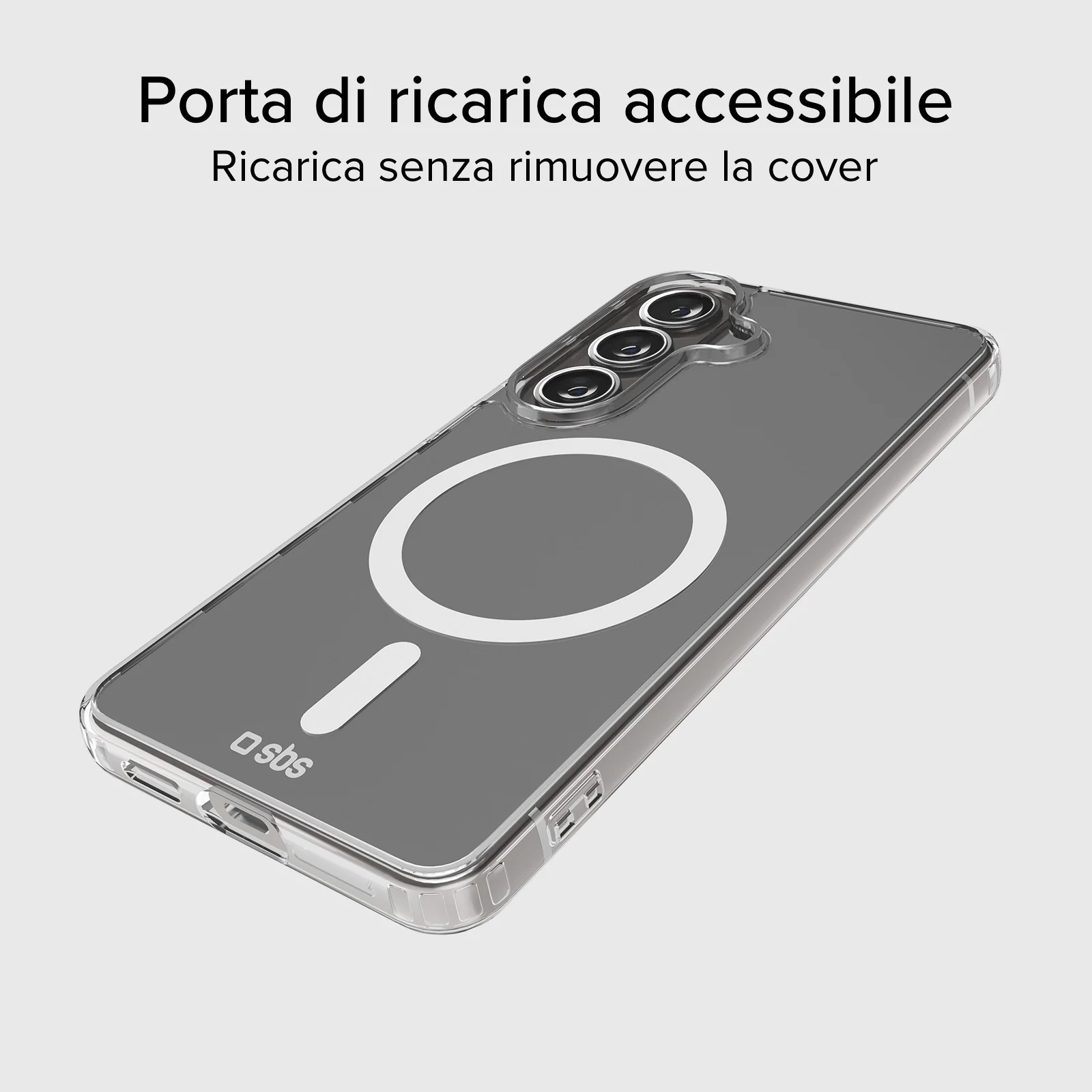 Cover rigida compatibile con ricarica wireless magnetica per Samsung S26+ - Image 11