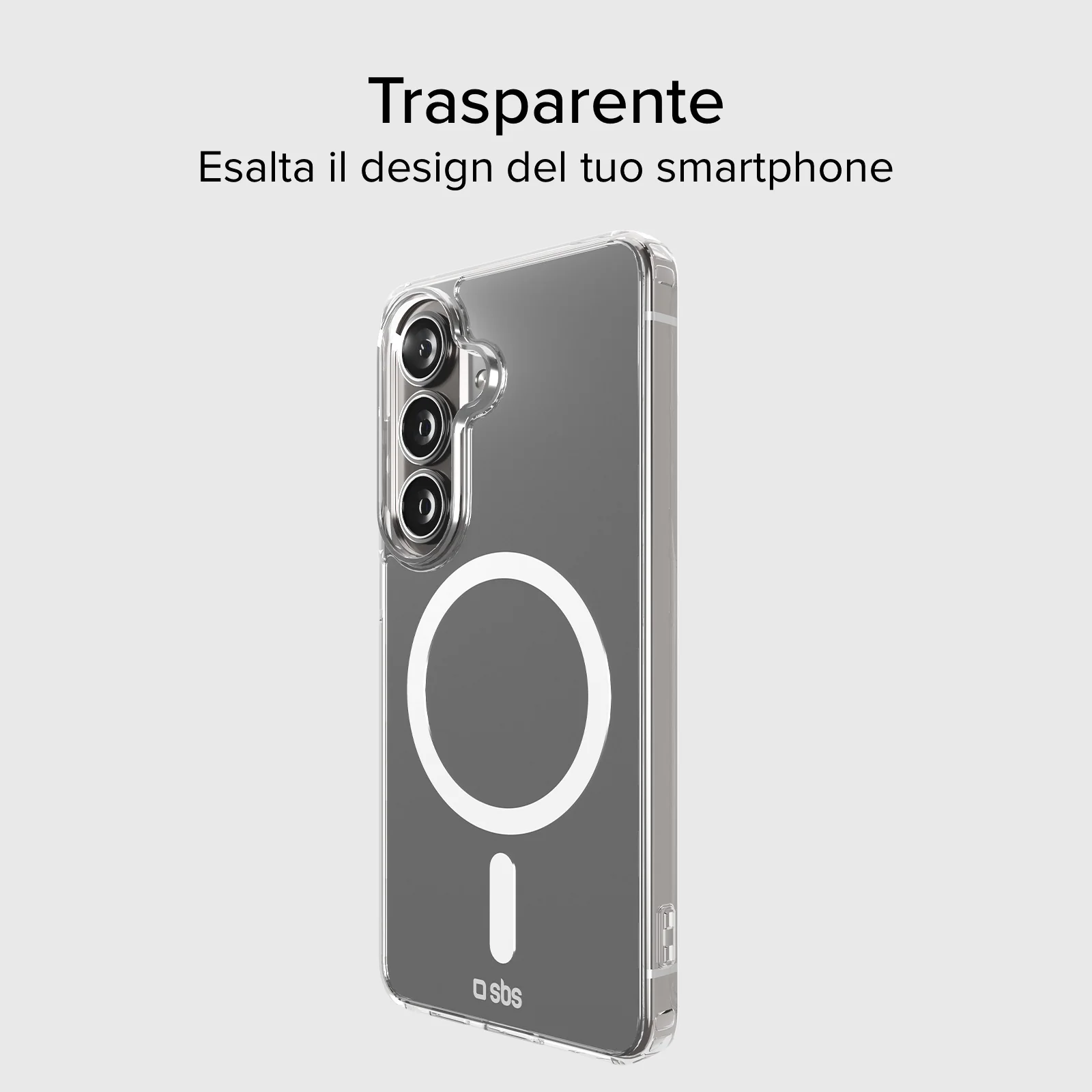 Cover rigida compatibile con ricarica wireless magnetica per Samsung S26+ - Image 3