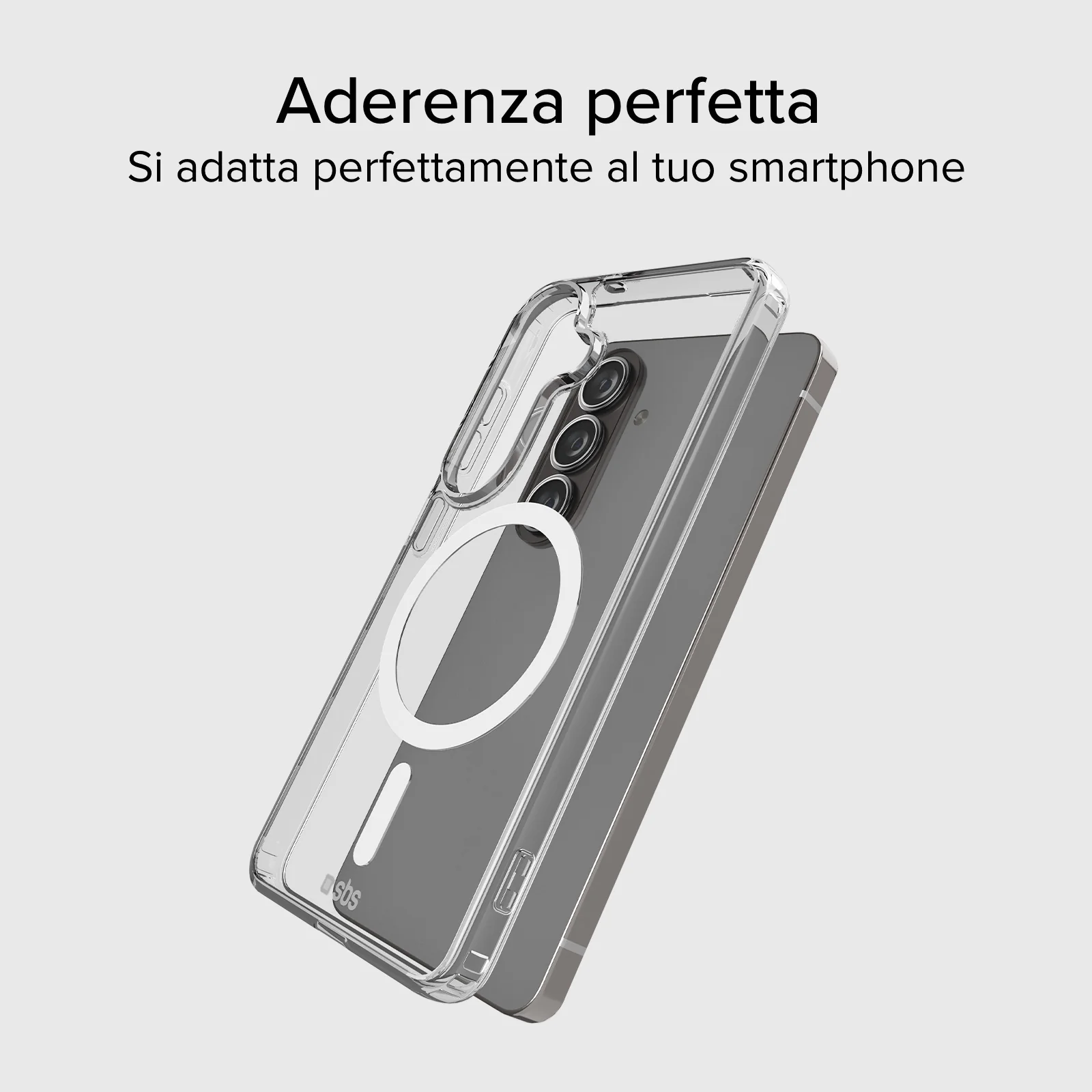 Cover rigida compatibile con ricarica wireless magnetica per Samsung S26+ - Image 5