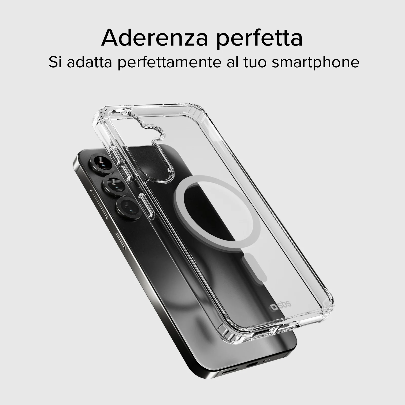 Cover rigida compatibile con ricarica wireless magnetica per Samsung S25 - Image 5