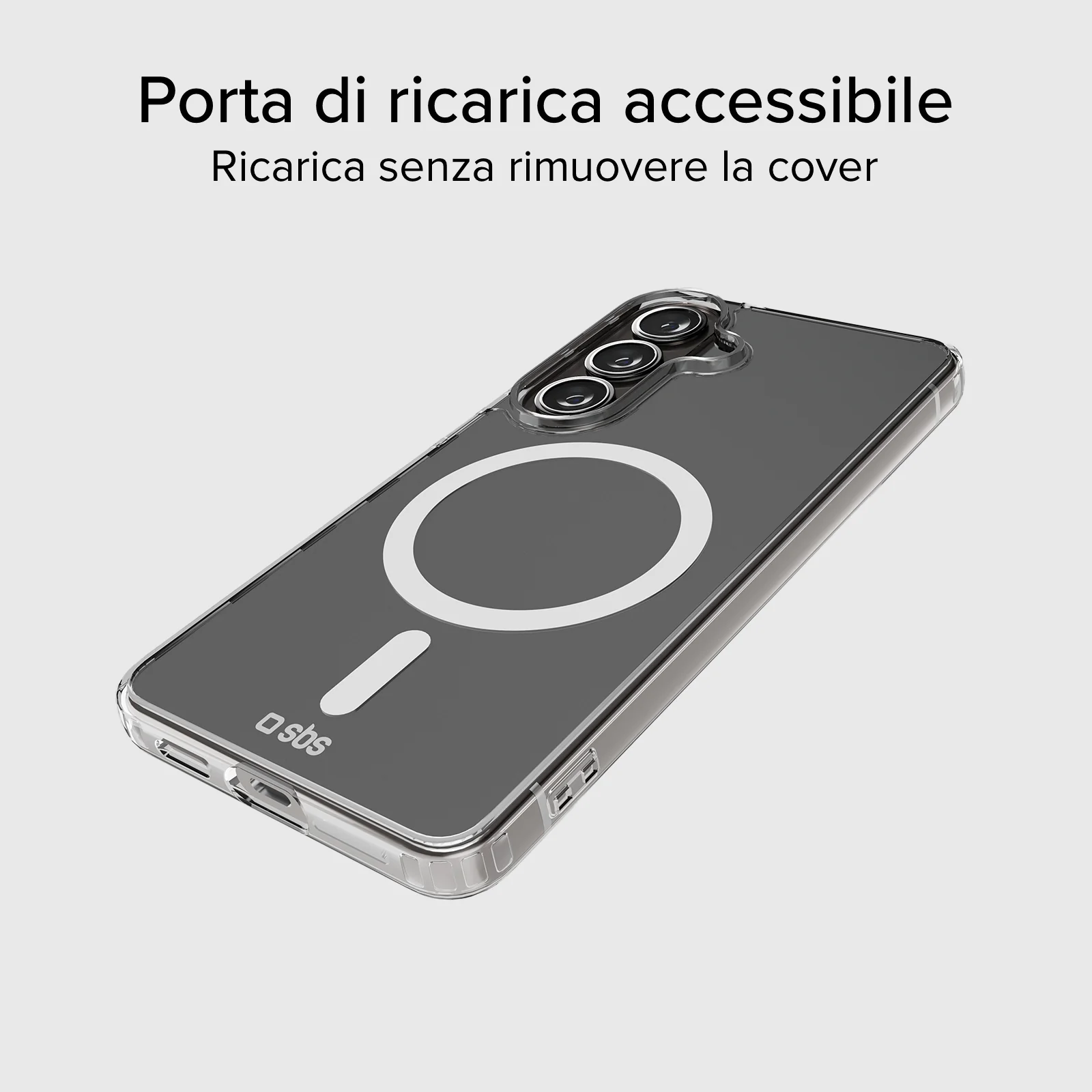 Cover rigida compatibile con ricarica wireless magnetica per Samsung S26 - Image 10