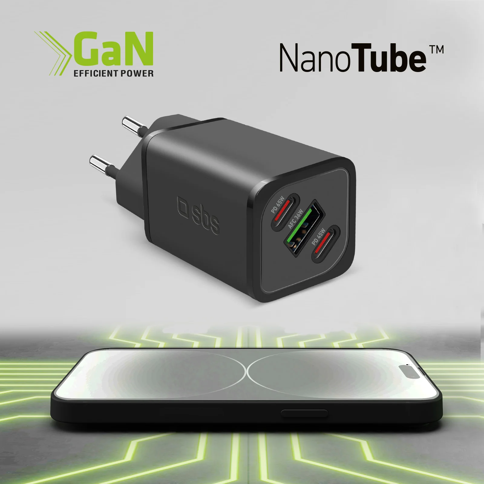 Caricatore caricabatterie GaN da 65 Watt con Power Delivery (PD) - Image 20