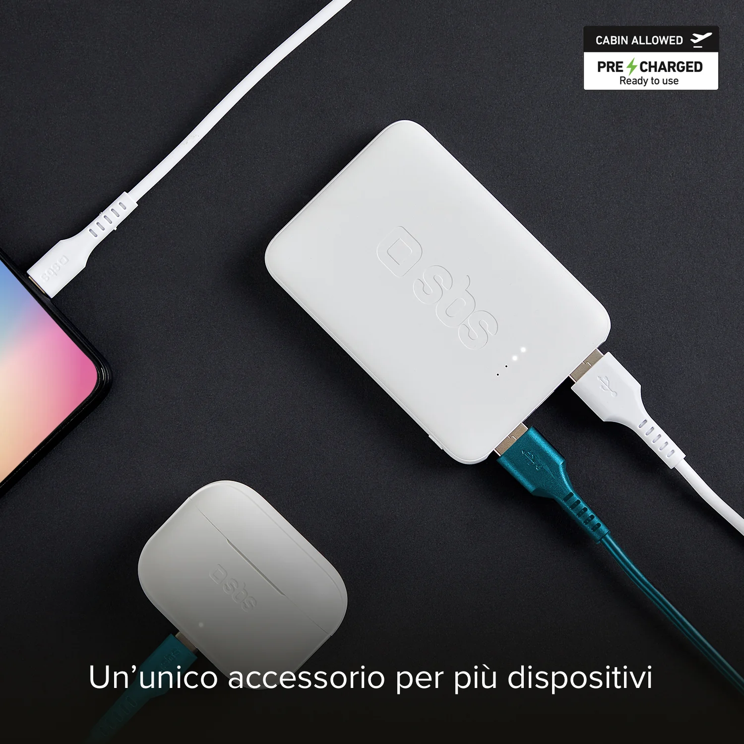 Power bank Pocket 5.000 mAh con porta USB 2.1A Intelligent Charge - Image 3