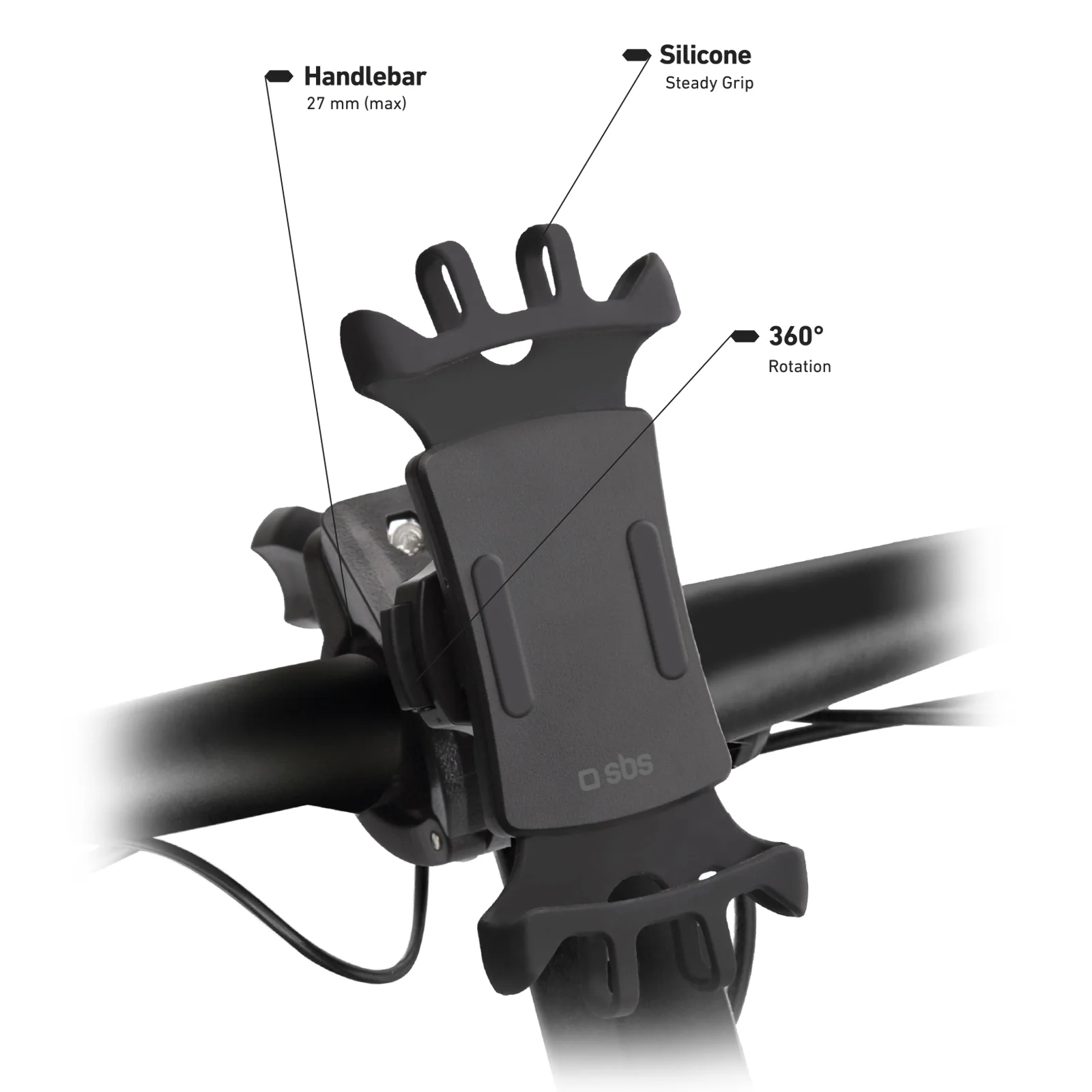 Porta cellulare fino a 6,5 pollici per monopattino e bici ruotabile a 360° - Image 2