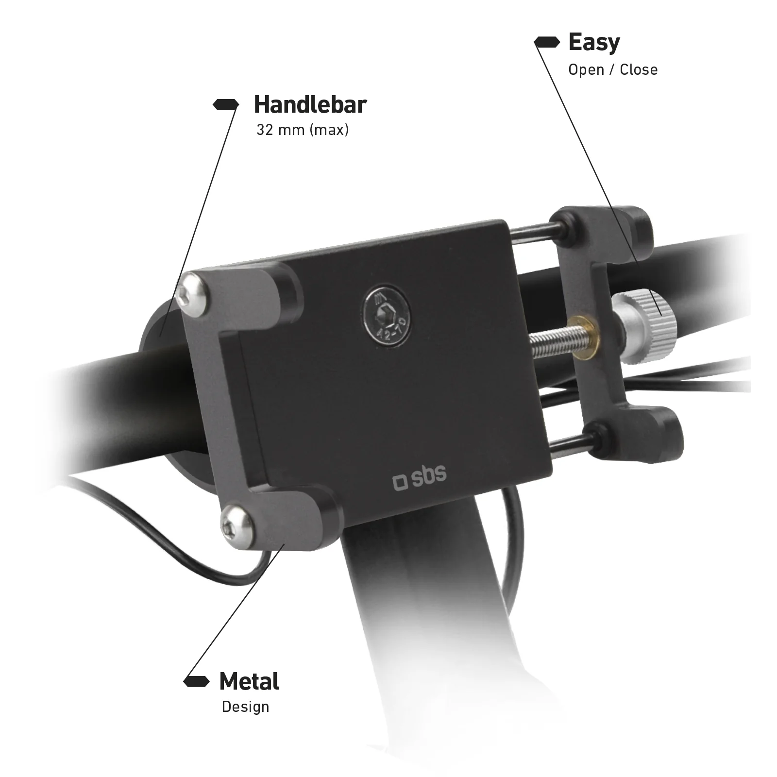 Porta cellulare fino a 6,7 pollici in alluminio per monopattino e bici - Image 2