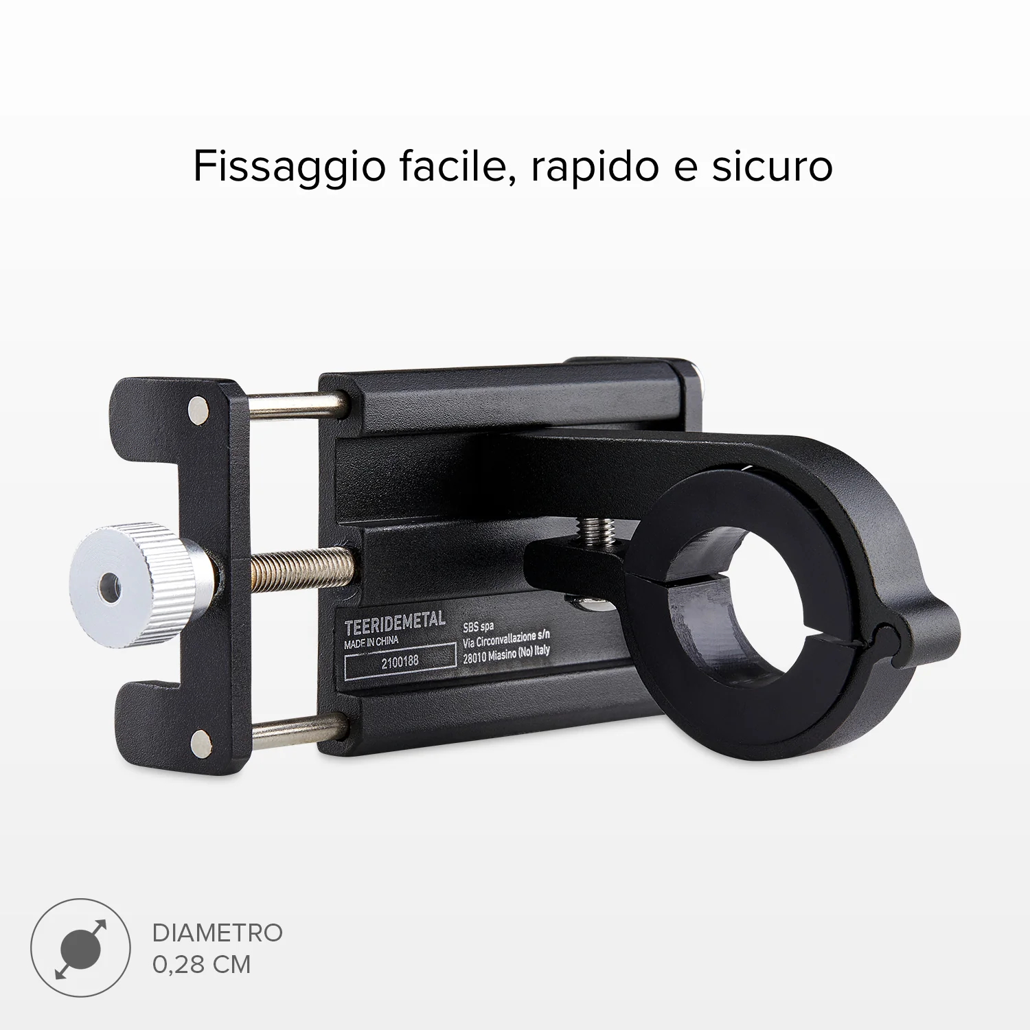 Porta cellulare fino a 6,7 pollici in alluminio per monopattino e bici - Image 4