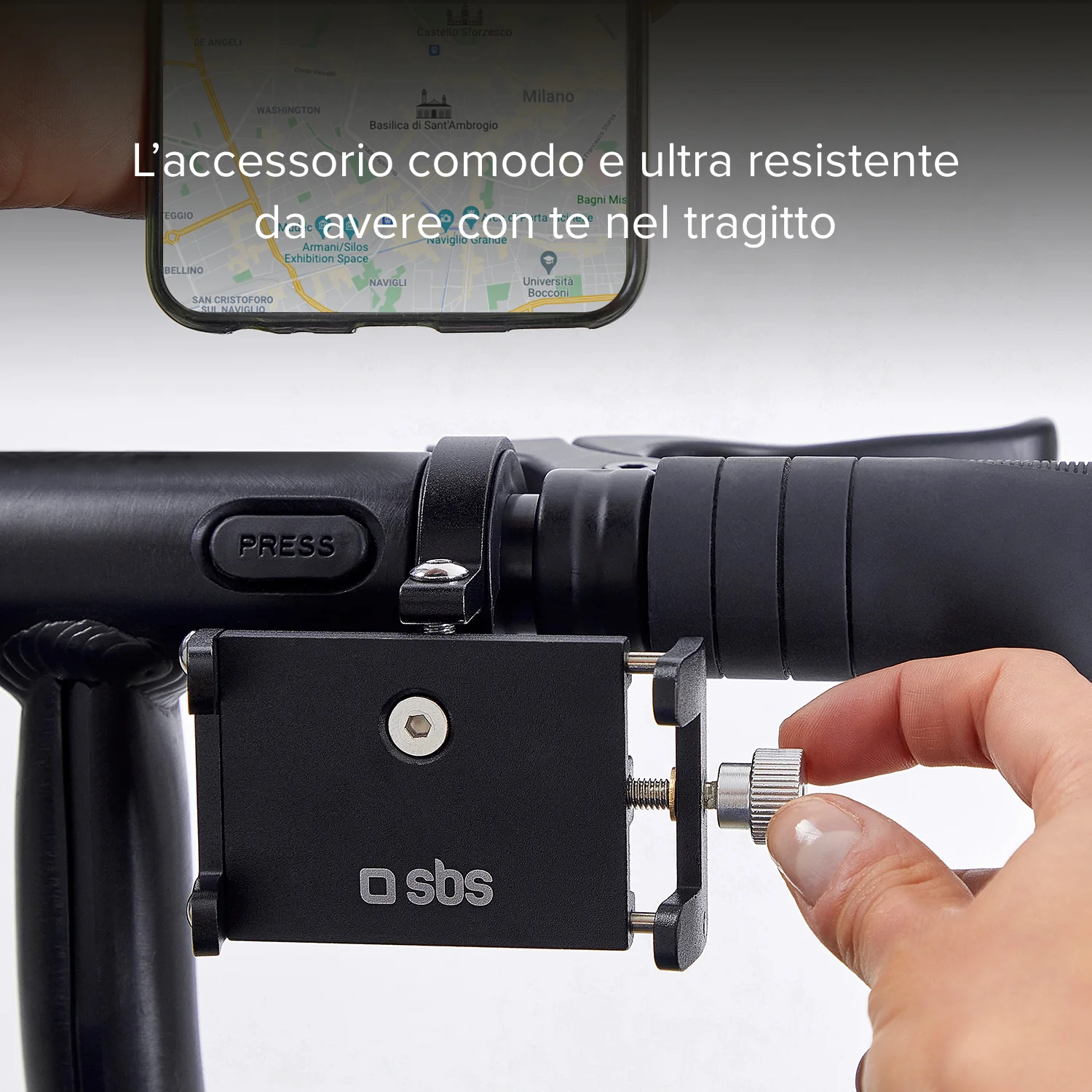 Porta cellulare fino a 6,7 pollici in alluminio per monopattino e bici - Image 8