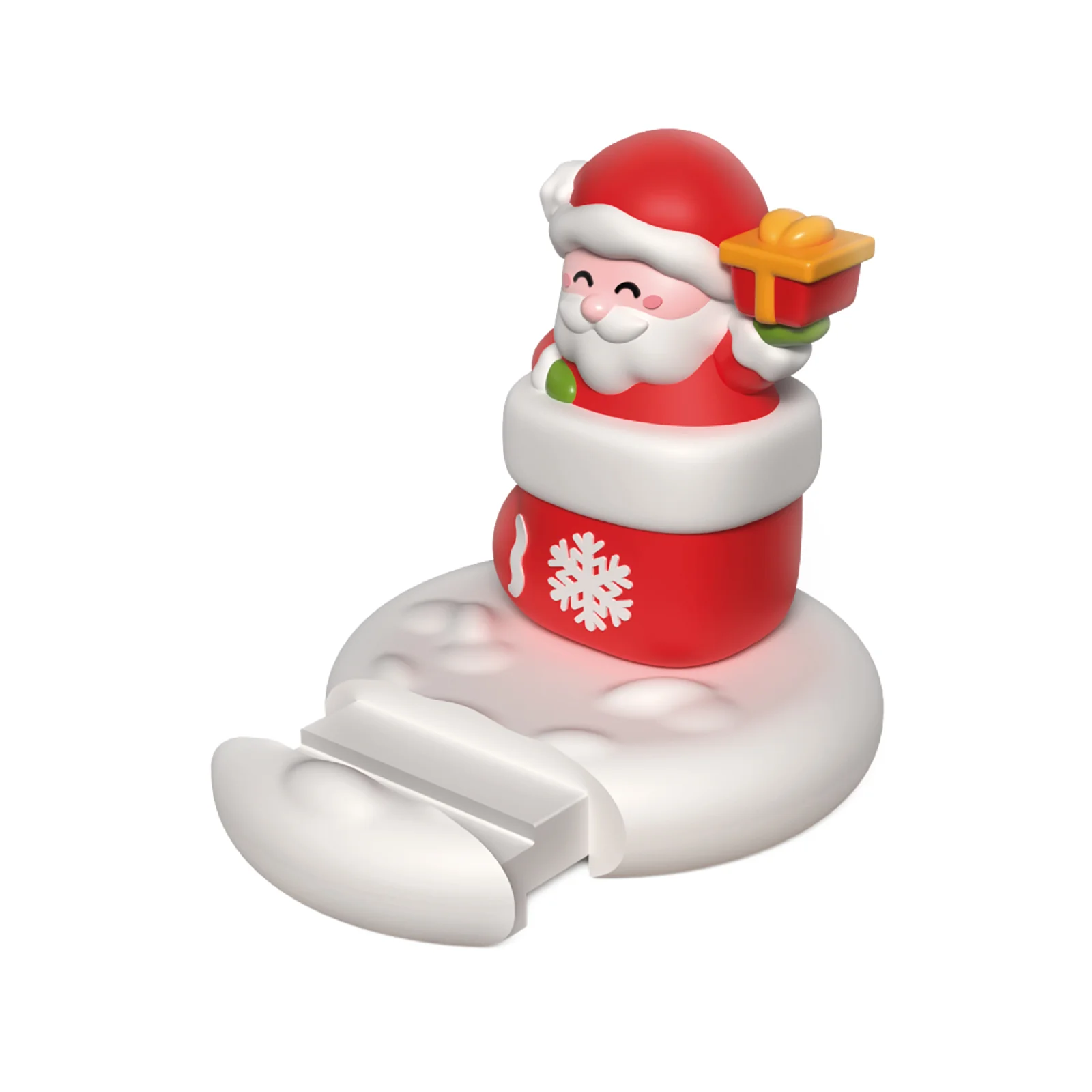 Portacellulare con alloggiamento scorrevole e design natalizio a forma di Babbo Natale - Image 2