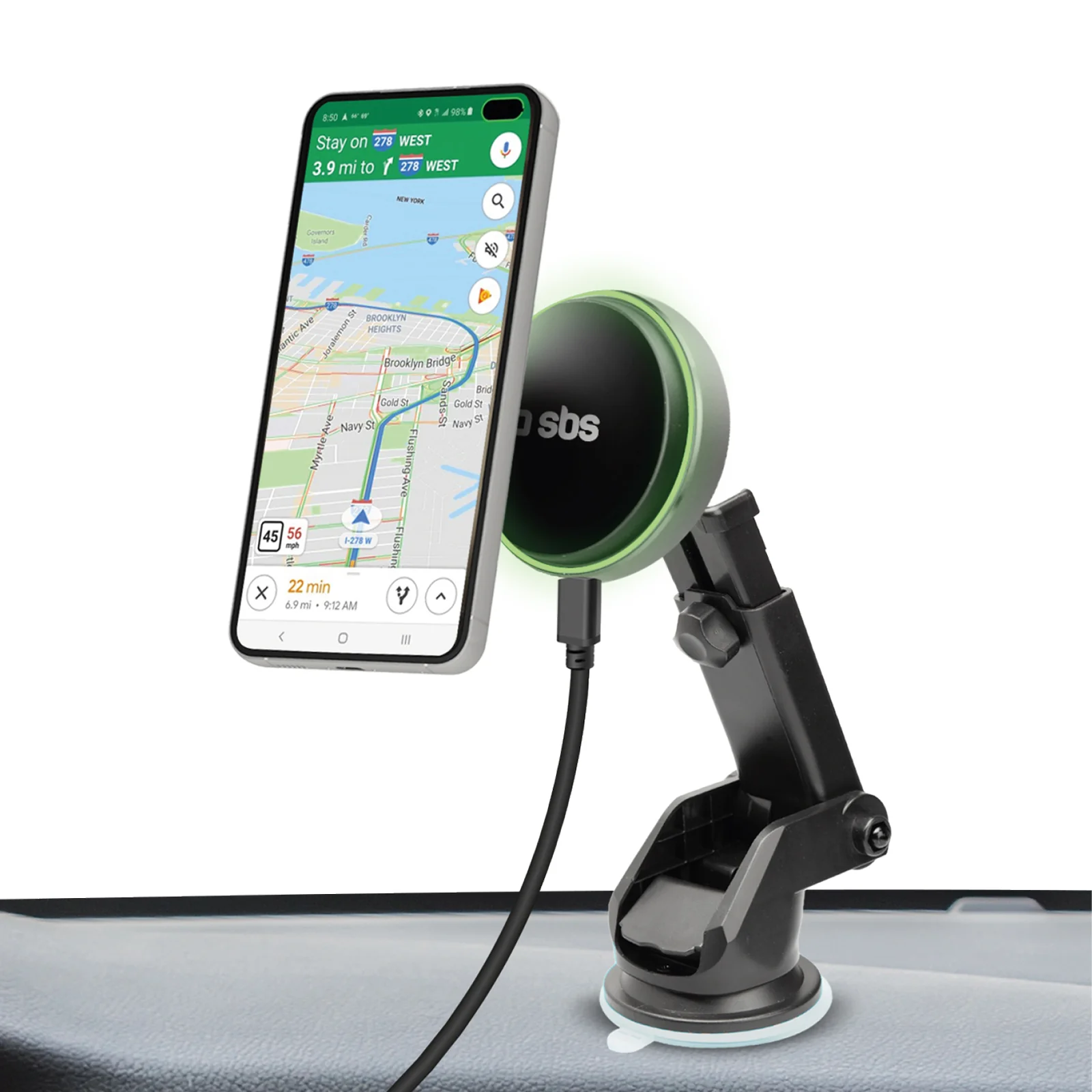 Supporto auto magnetico per parabrezza-cruscotto compatibile con carica MagSafe - Image 4