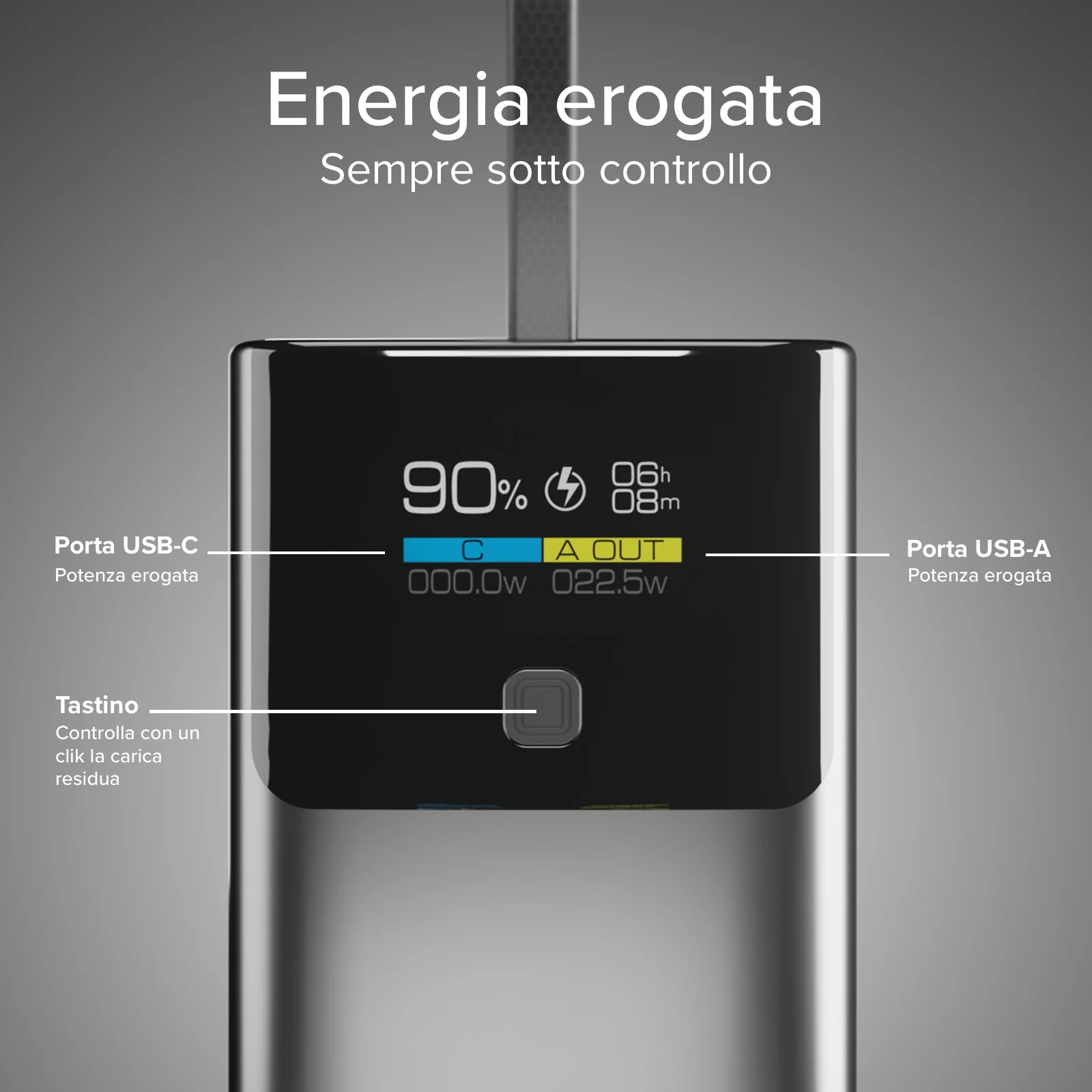 Power Bank 10.000 mAh con LCD PD 20W - Image 13