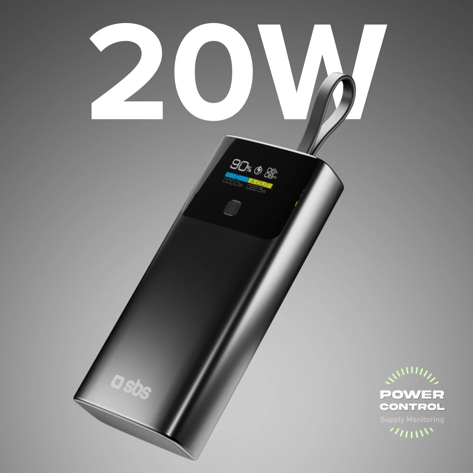 Power Bank 10.000 mAh con LCD PD 20W - Image 2