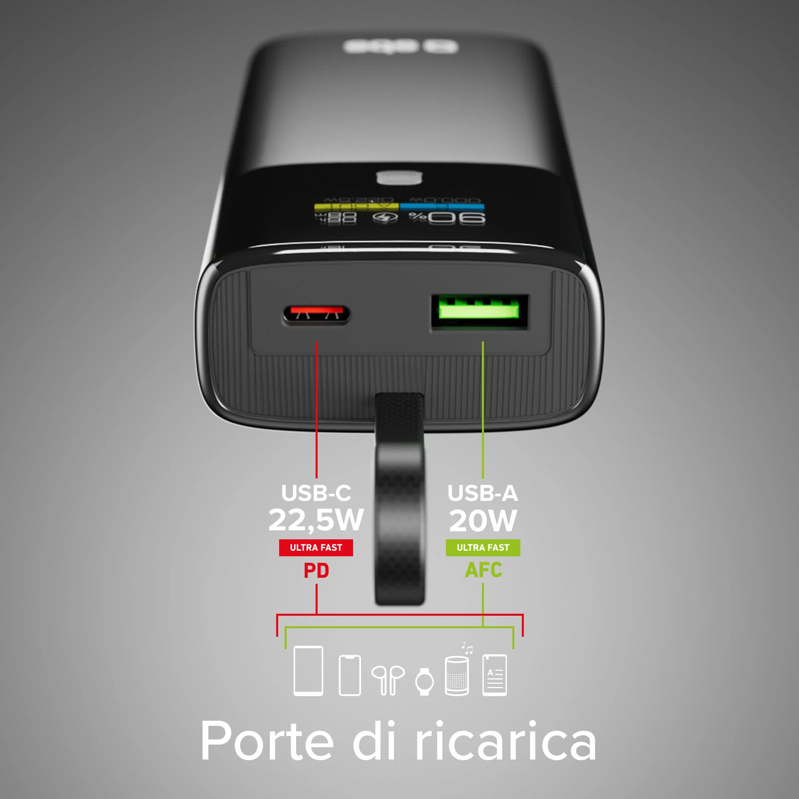 Power Bank 10.000 mAh con LCD PD 20W - Image 7