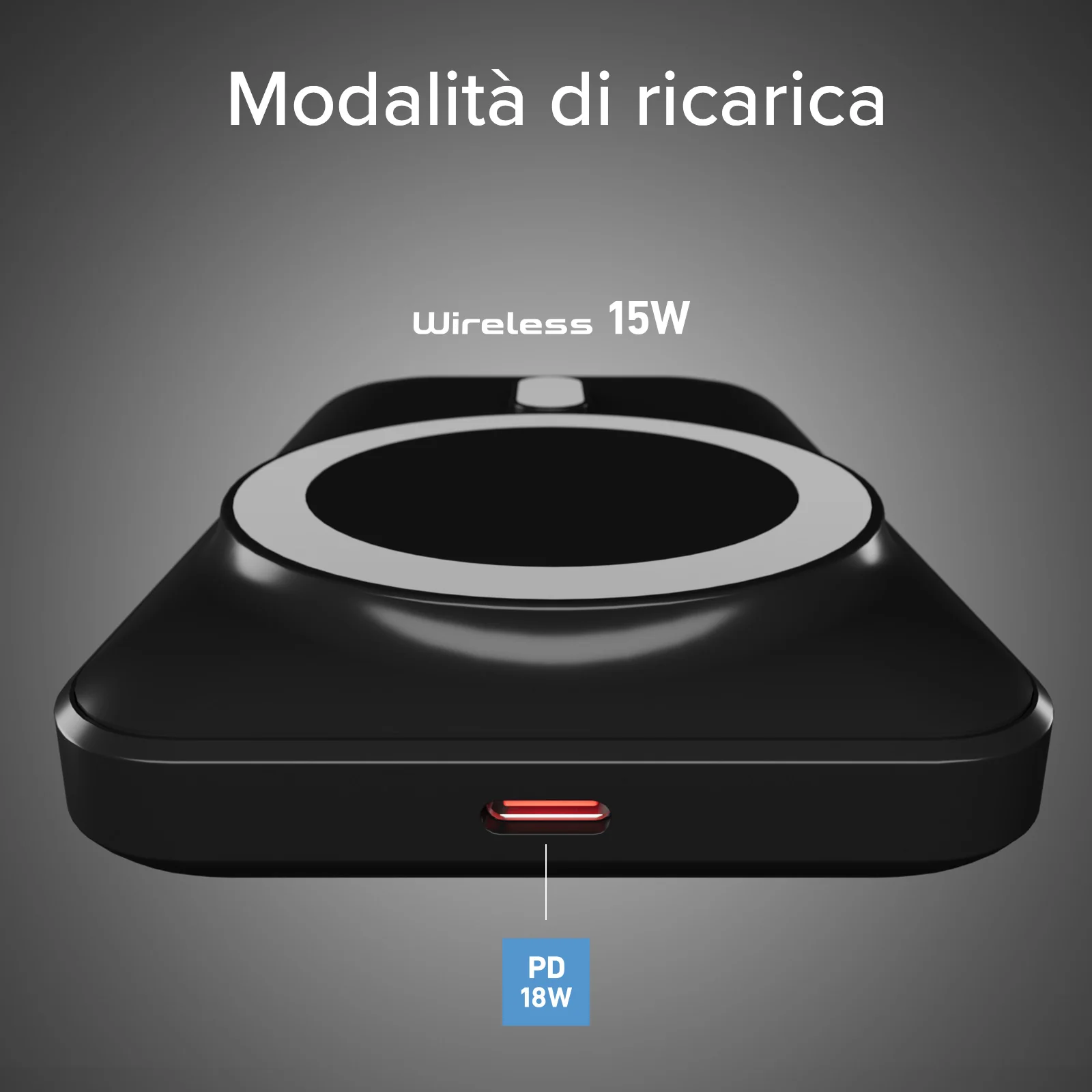 Power bank wireless da 10.000 mAh con ventola di raffreddamento - Image 4