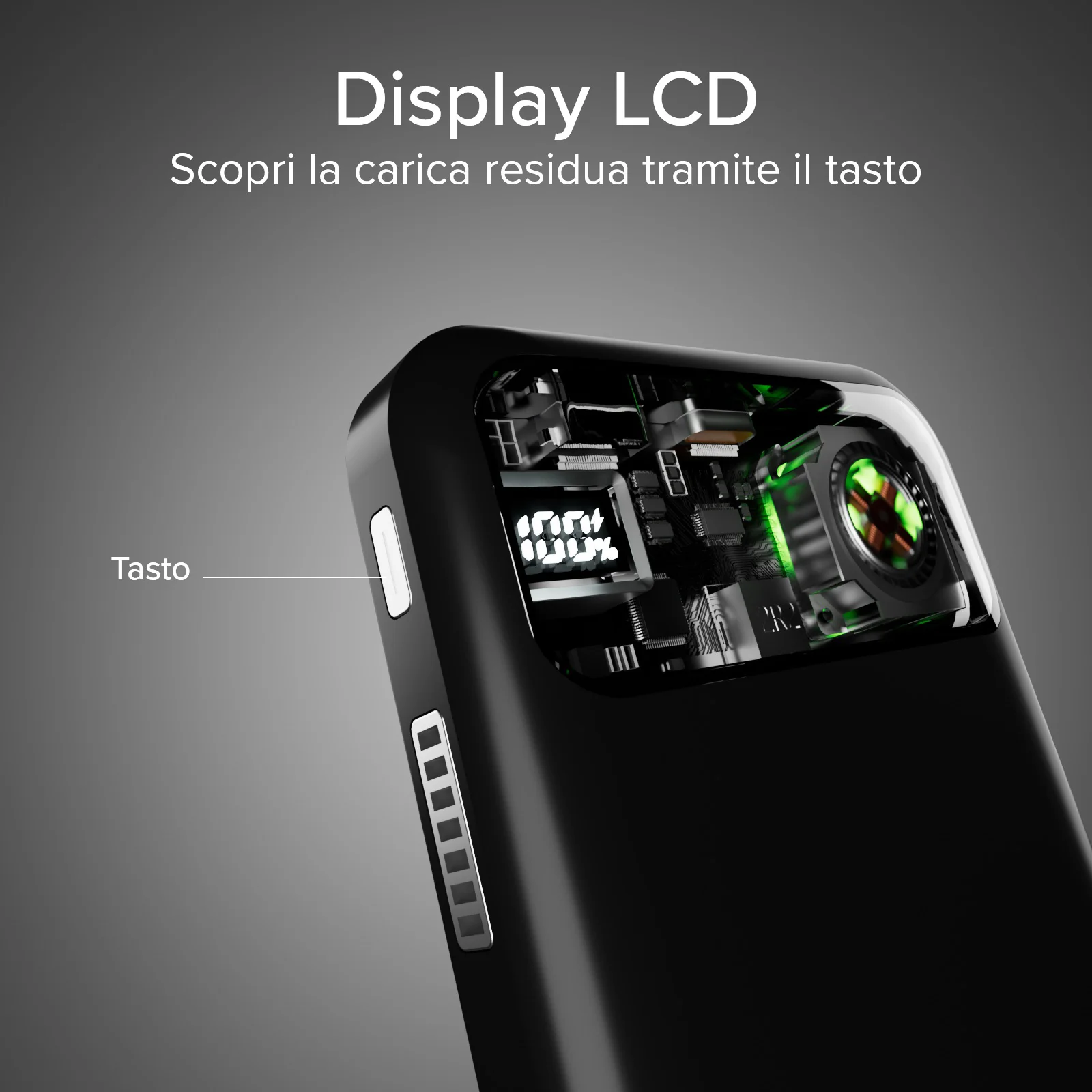 Power bank wireless da 10.000 mAh con ventola di raffreddamento - Image 5