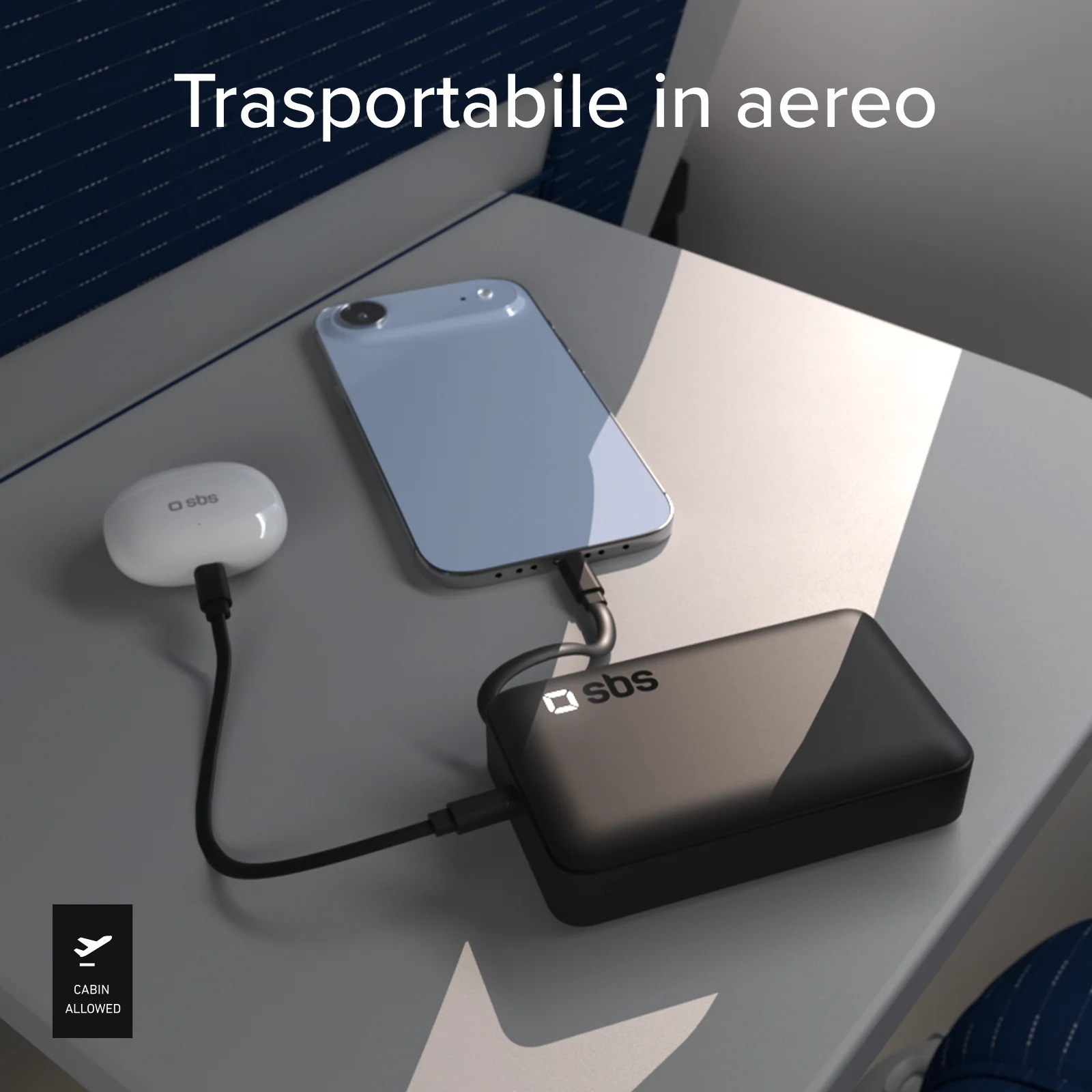 Power Bank 10.000 mAh con cavo USB-C retrattile e ricarica rapida - Image 22