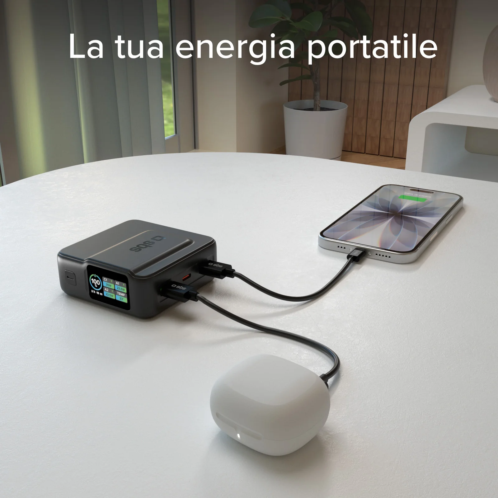 Power bank Power Control 2.0 da 10.000 mAh con display intelligente e ricarica PD da 35 W - Image 21