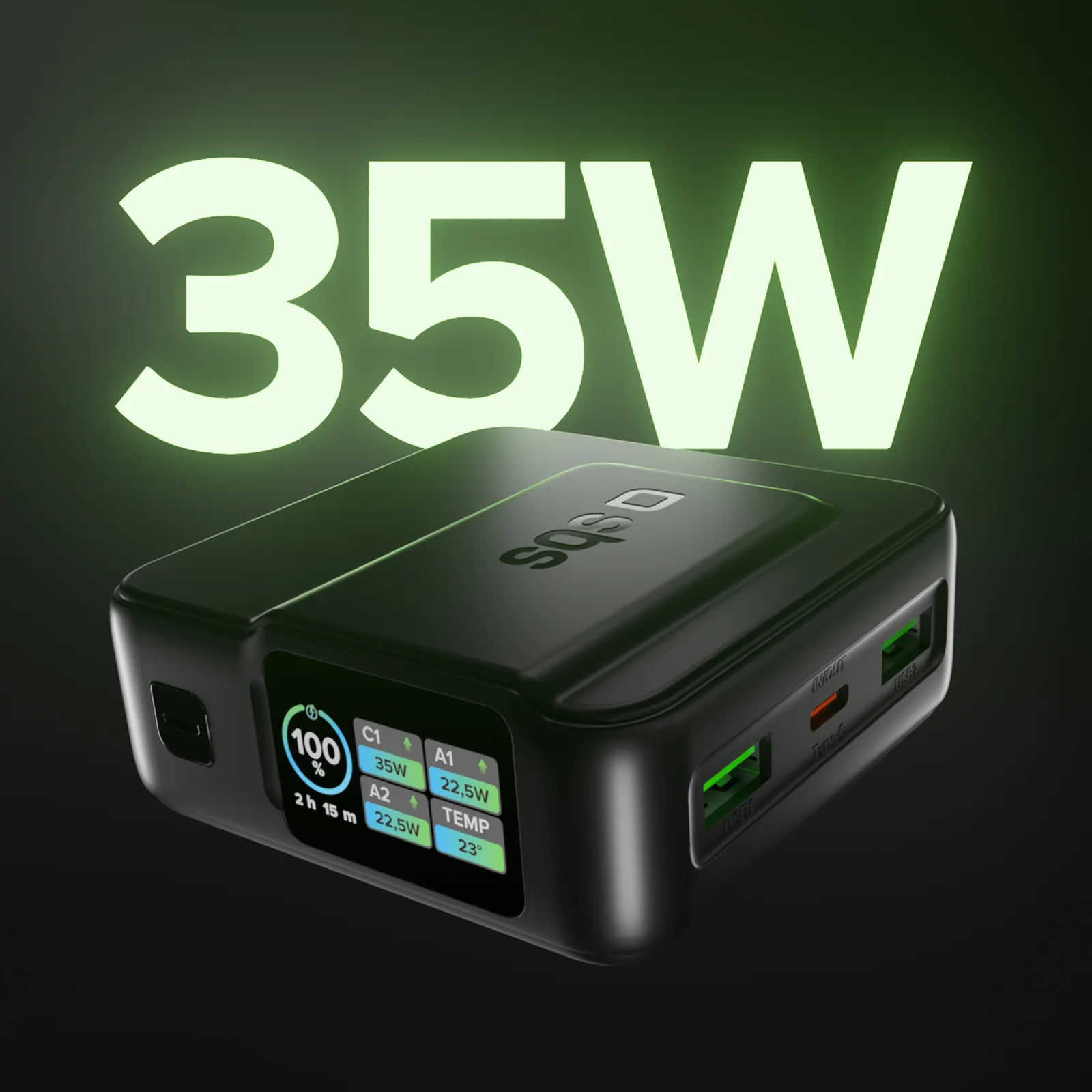 Power bank Power Control 2.0 da 10.000 mAh con display intelligente e ricarica PD da 35 W - Image 3