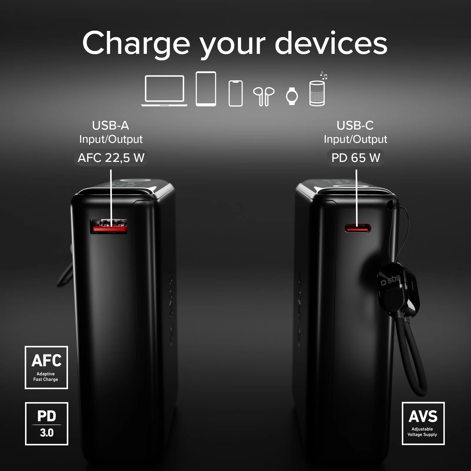 Power Bank 20000mAh con cavo integrato e display LCD - Image 8