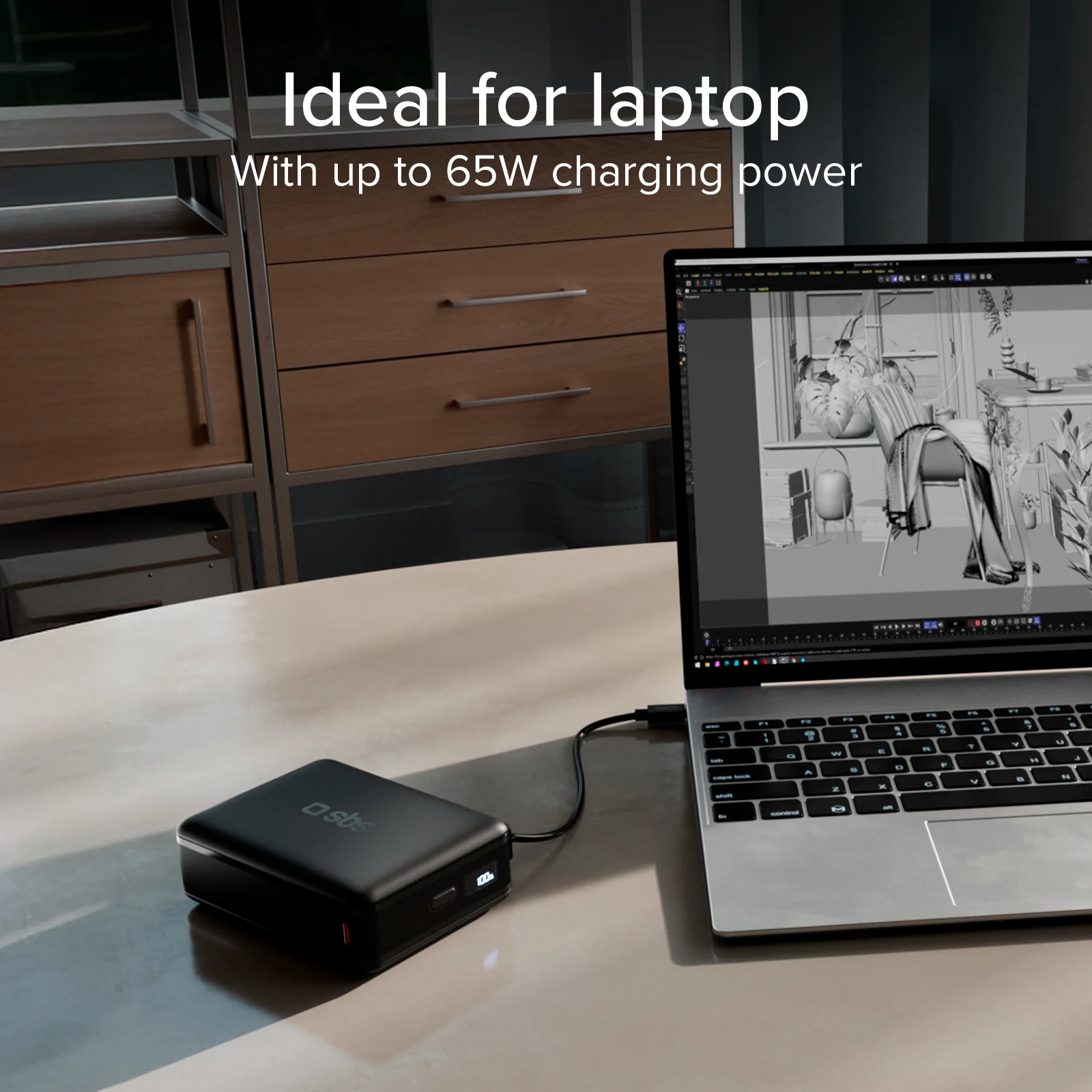 Power bank da 20.000 mAh con display LCD e ricarica per laptop da 65 W - Image 8