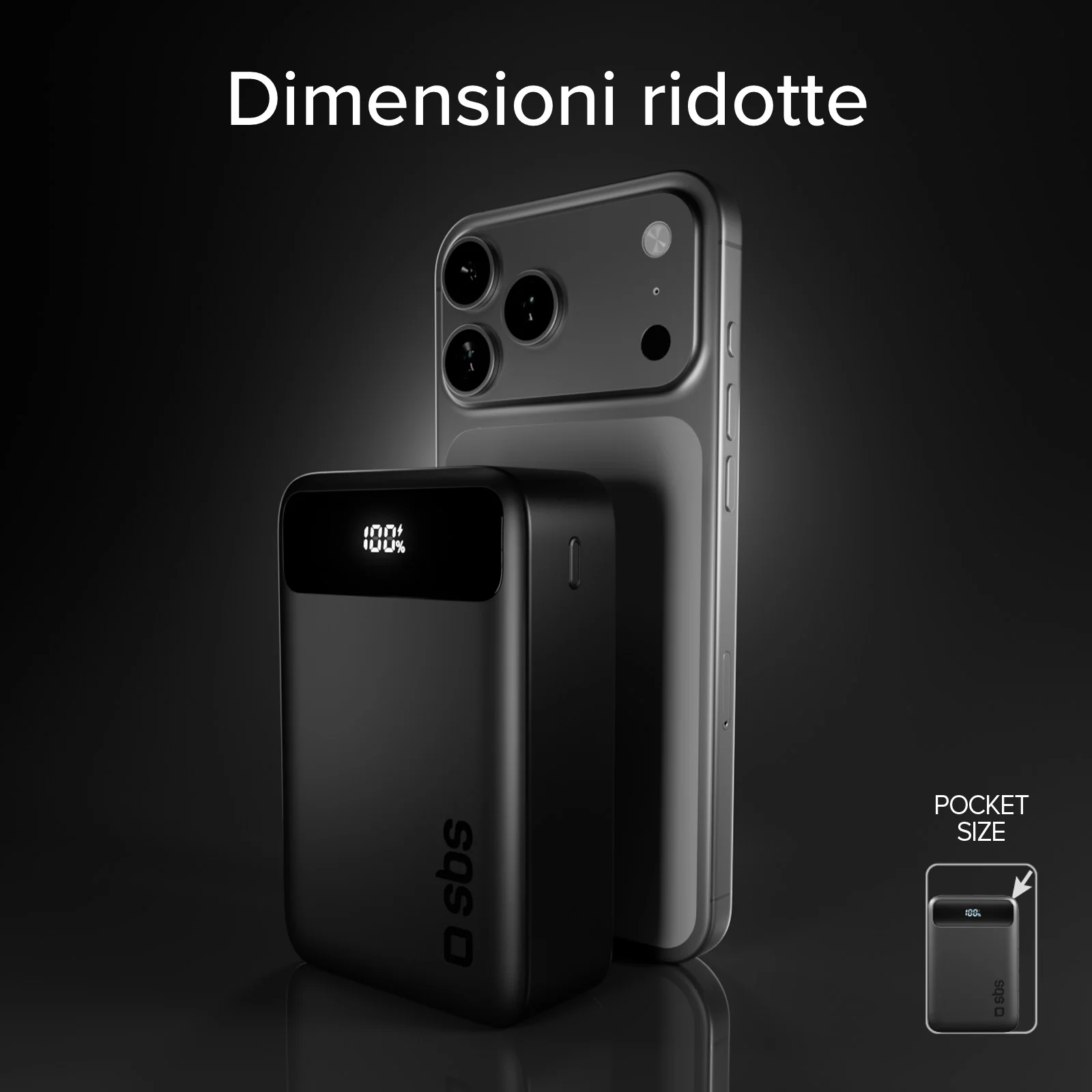 Power bank compatto 20000mah con display e ricarica rapida 20w USB-C e USB-A - Image 9