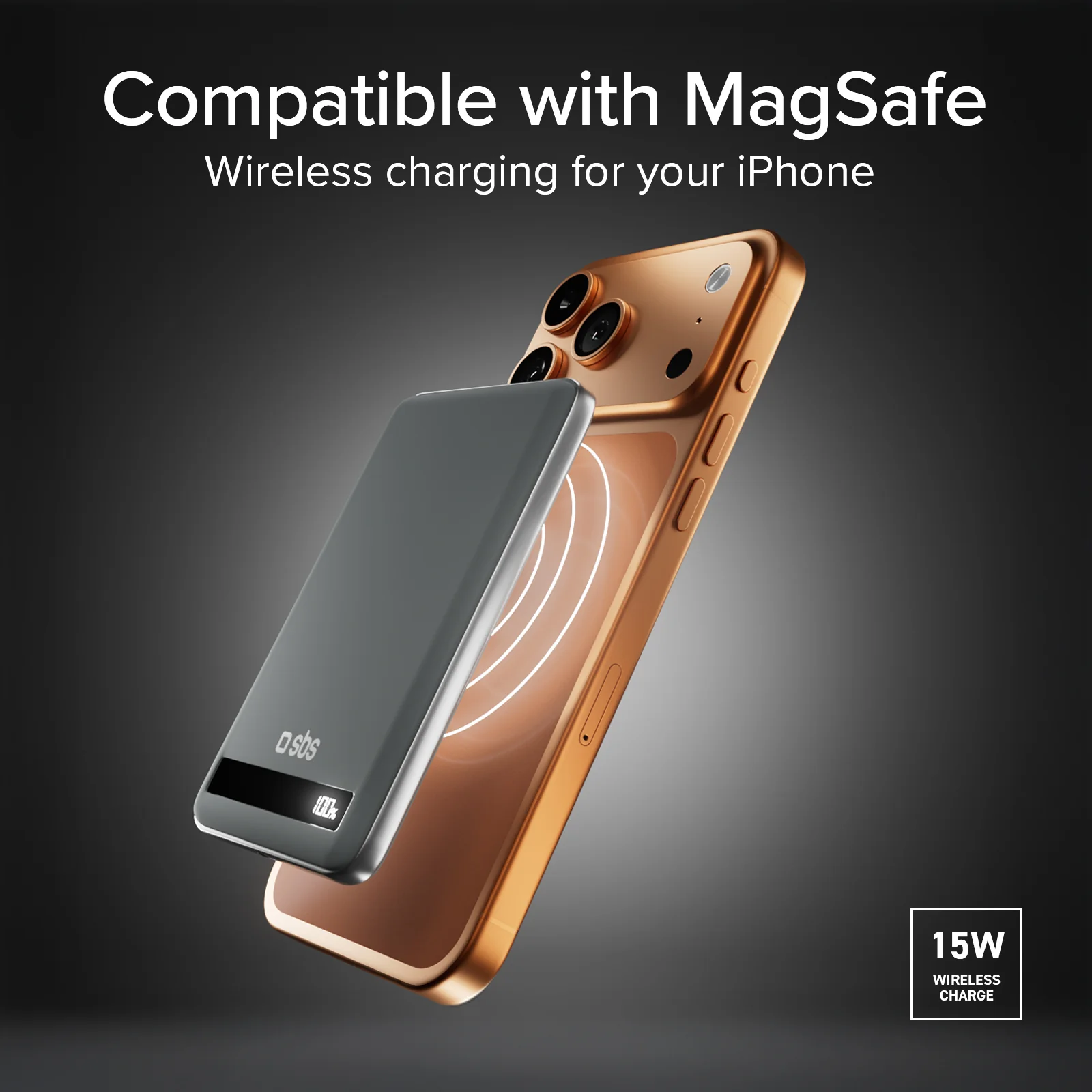 Power Bank Magnetico da 5000 mAh 15 W Qi2 con batteria semi-solida e display LCD - Image 10