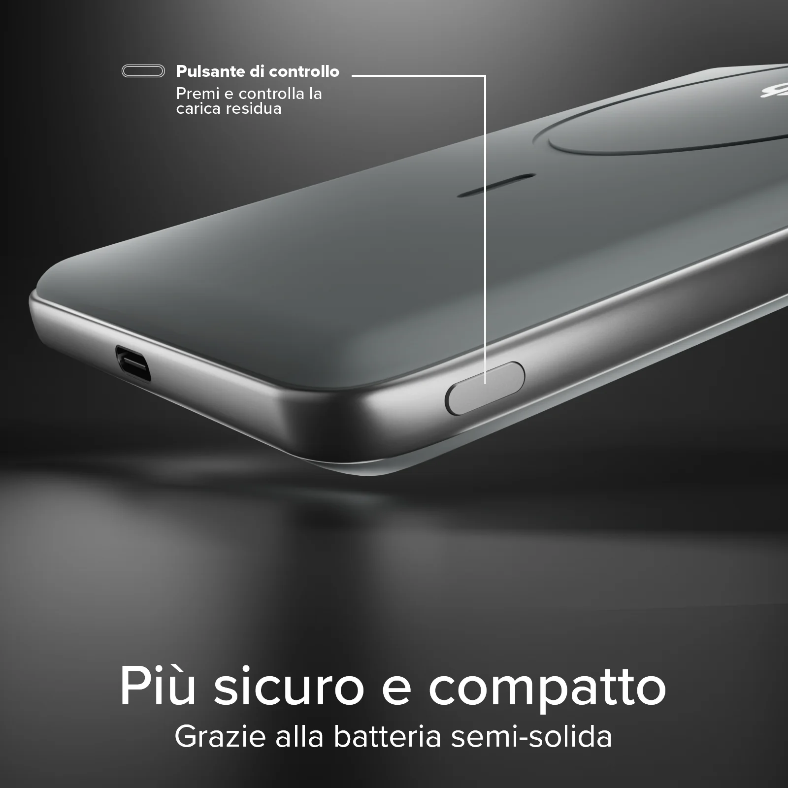 Power Bank Magnetico da 5000 mAh 15 W Qi2 con batteria semi-solida e display LCD - Image 15