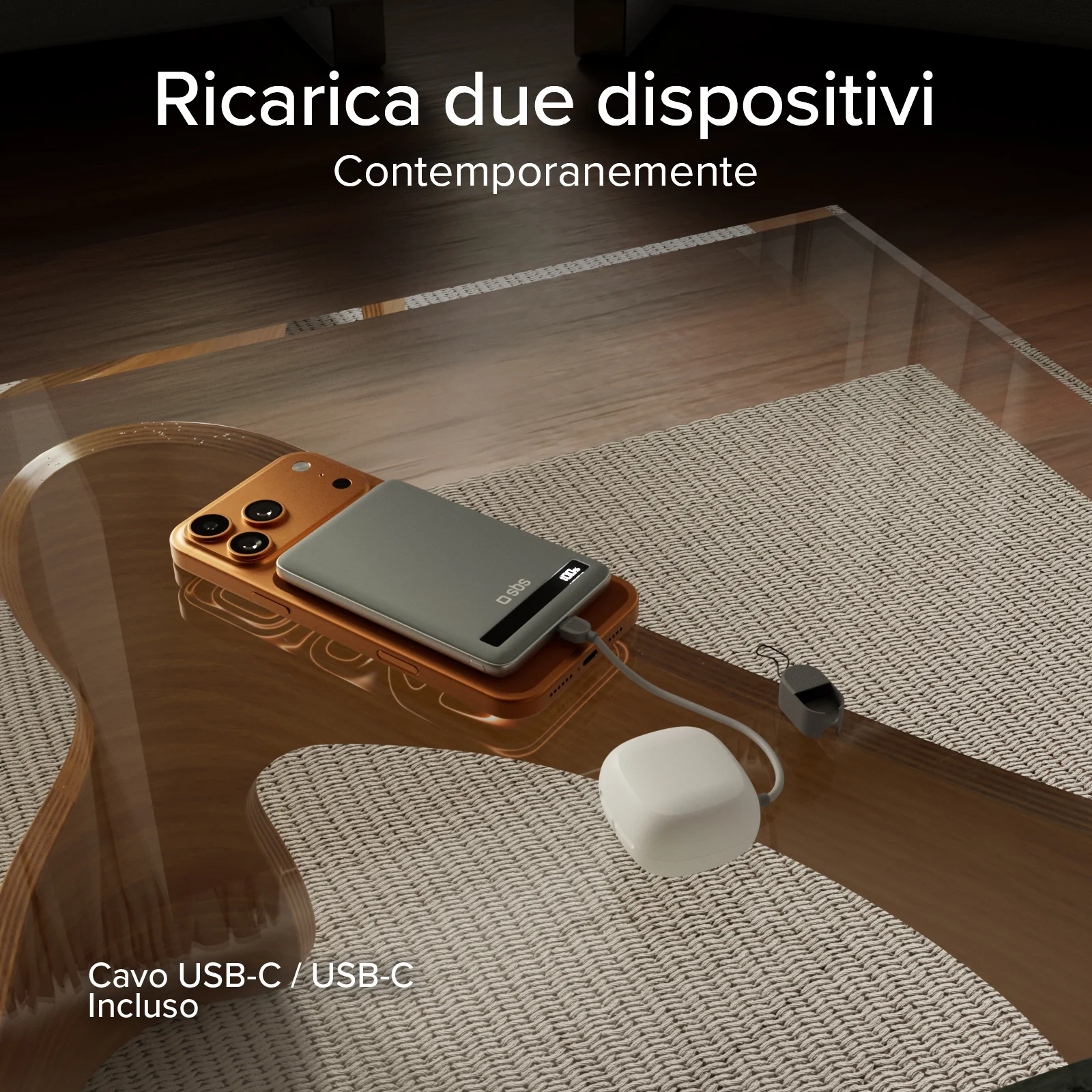 Power Bank Magnetico da 5000 mAh 15 W Qi2 con batteria semi-solida e display LCD - Image 19