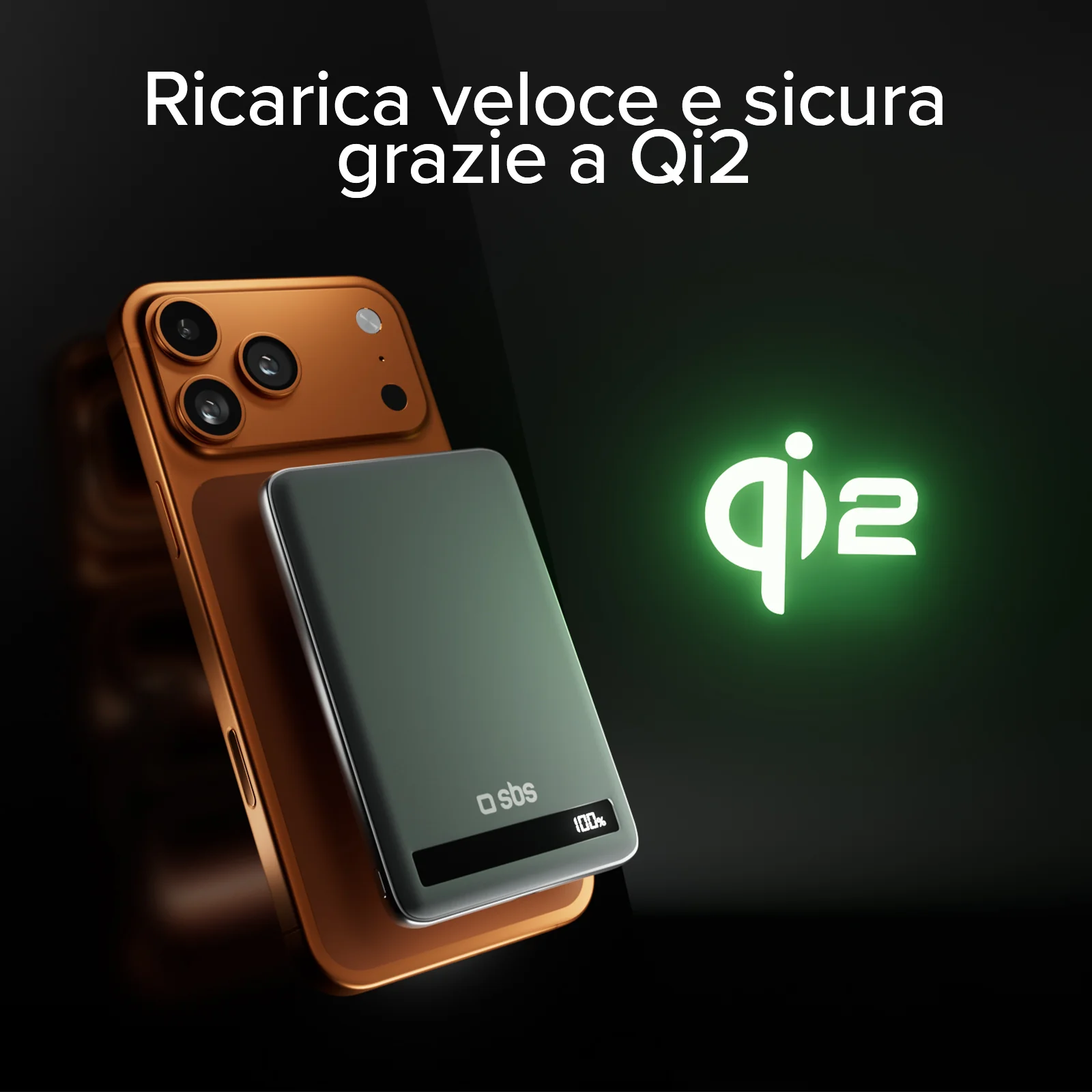 Power Bank Magnetico da 5000 mAh 15 W Qi2 con batteria semi-solida e display LCD - Image 6