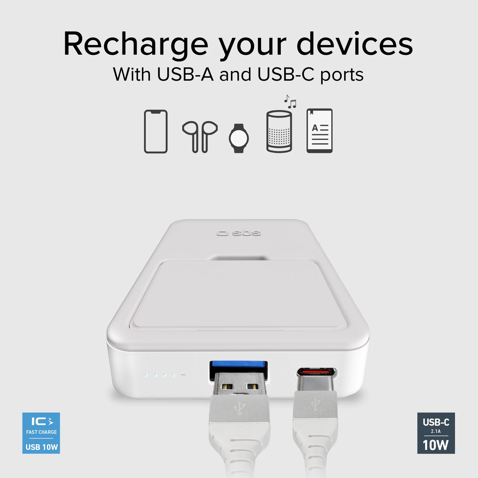 Power bank da 5000 mAh wireless magnetico con funzione stand - Image 8