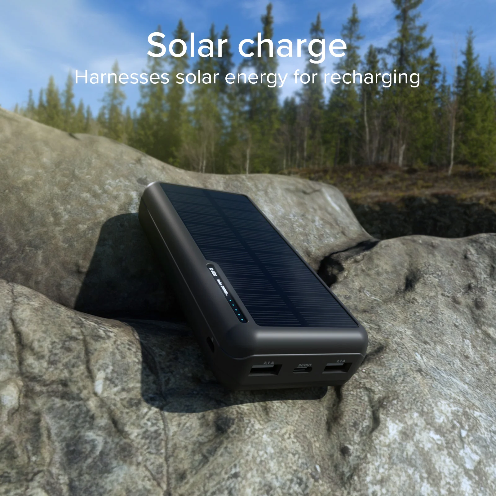 Power bank 20.000 mAh con pannello solare - Image 9