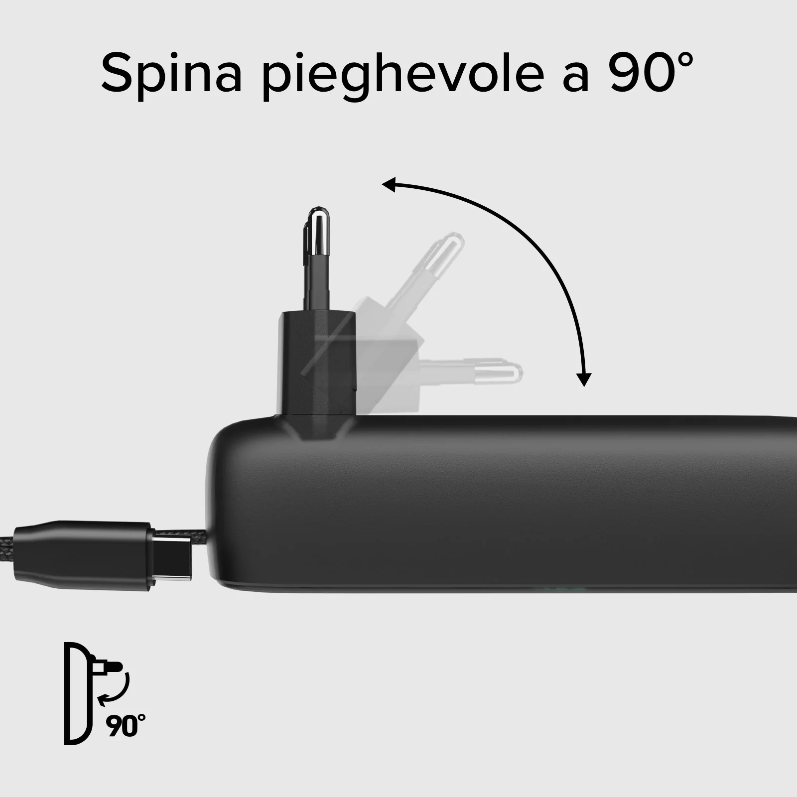 Powerbank Hybrid 5000mAh PD 20W con presa integrata - Image 11