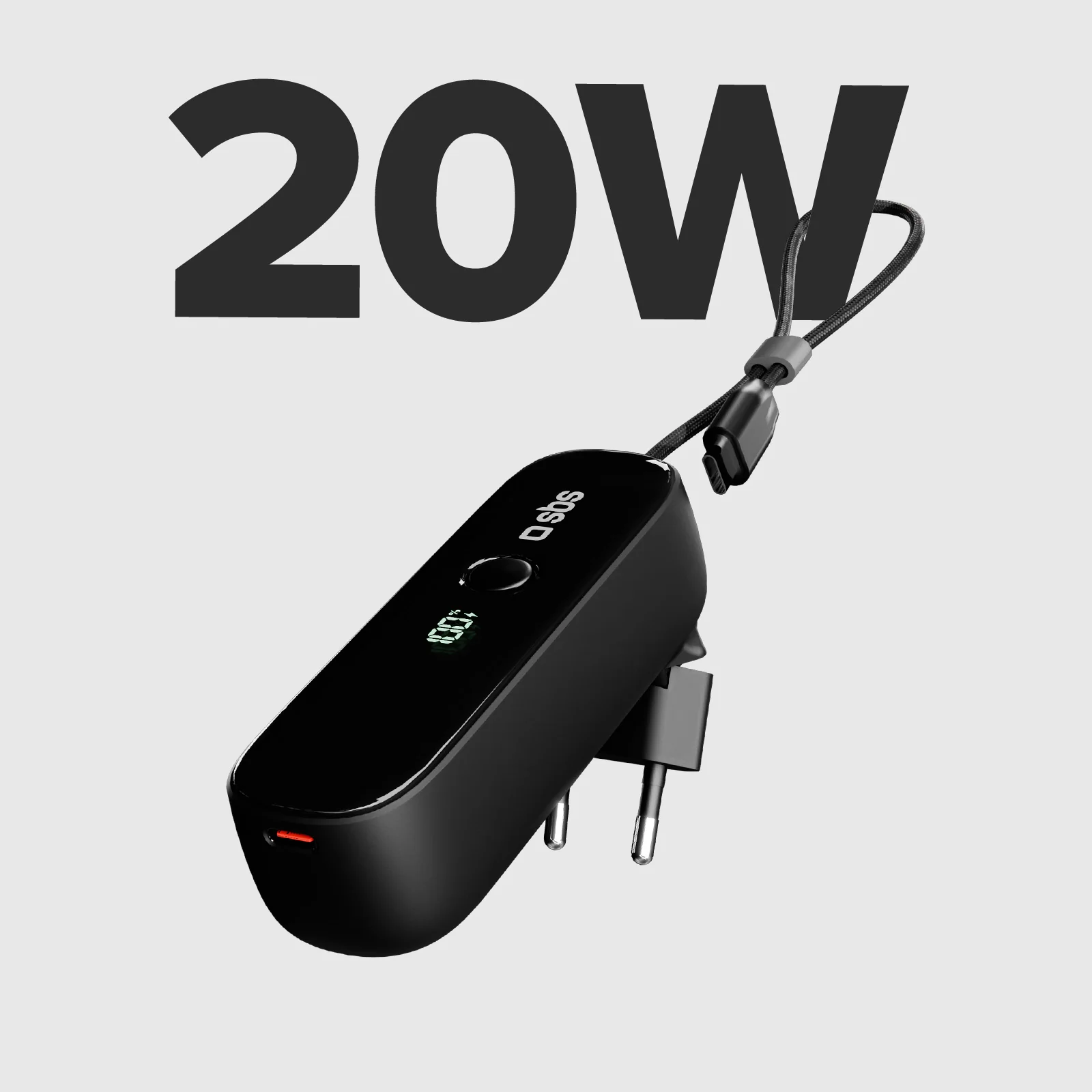 Powerbank Hybrid 5000mAh PD 20W con presa integrata - Image 3