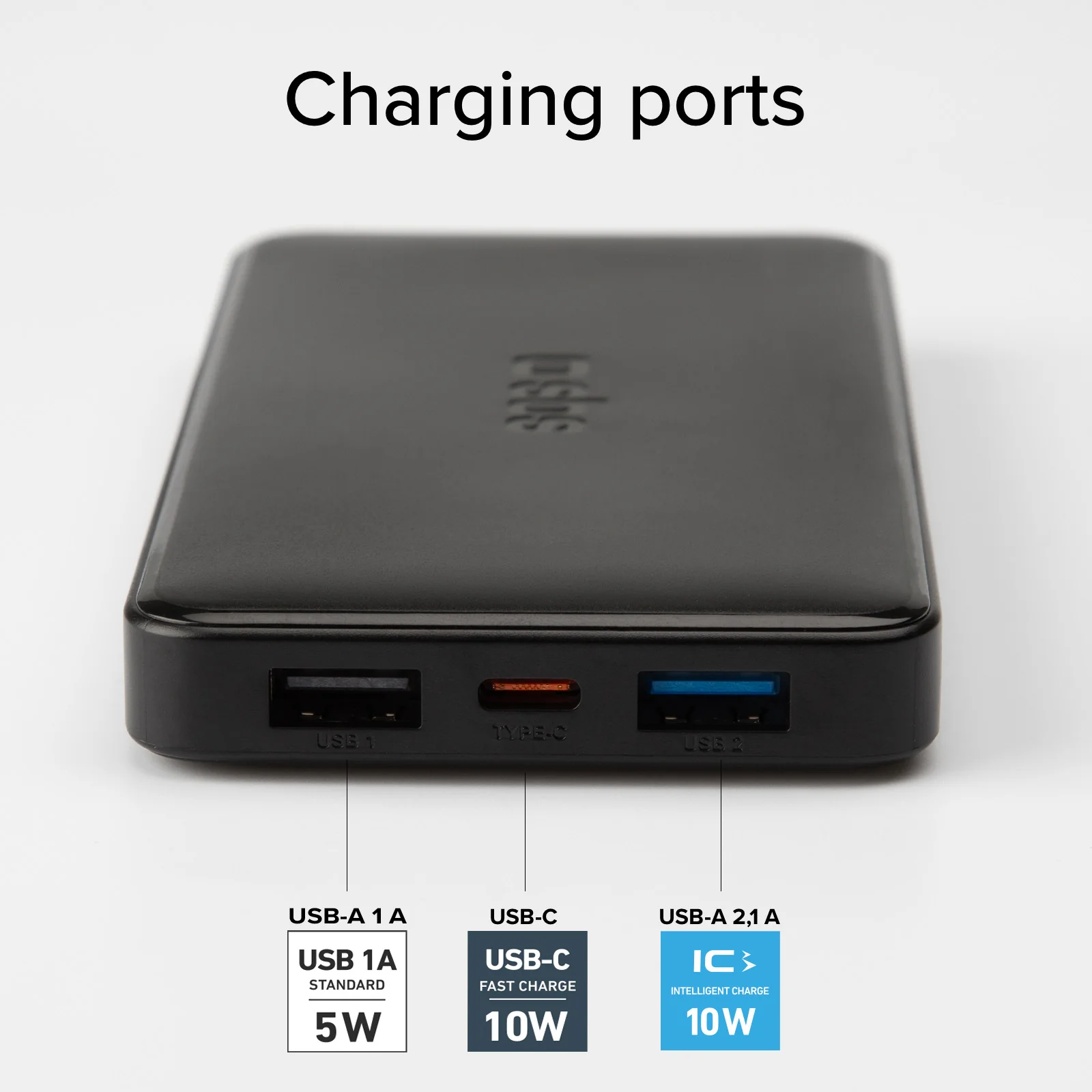 Power bank 10.000 mAh extra slim con porta USB 2.1A Intelligent Charge (IC) - Image 22