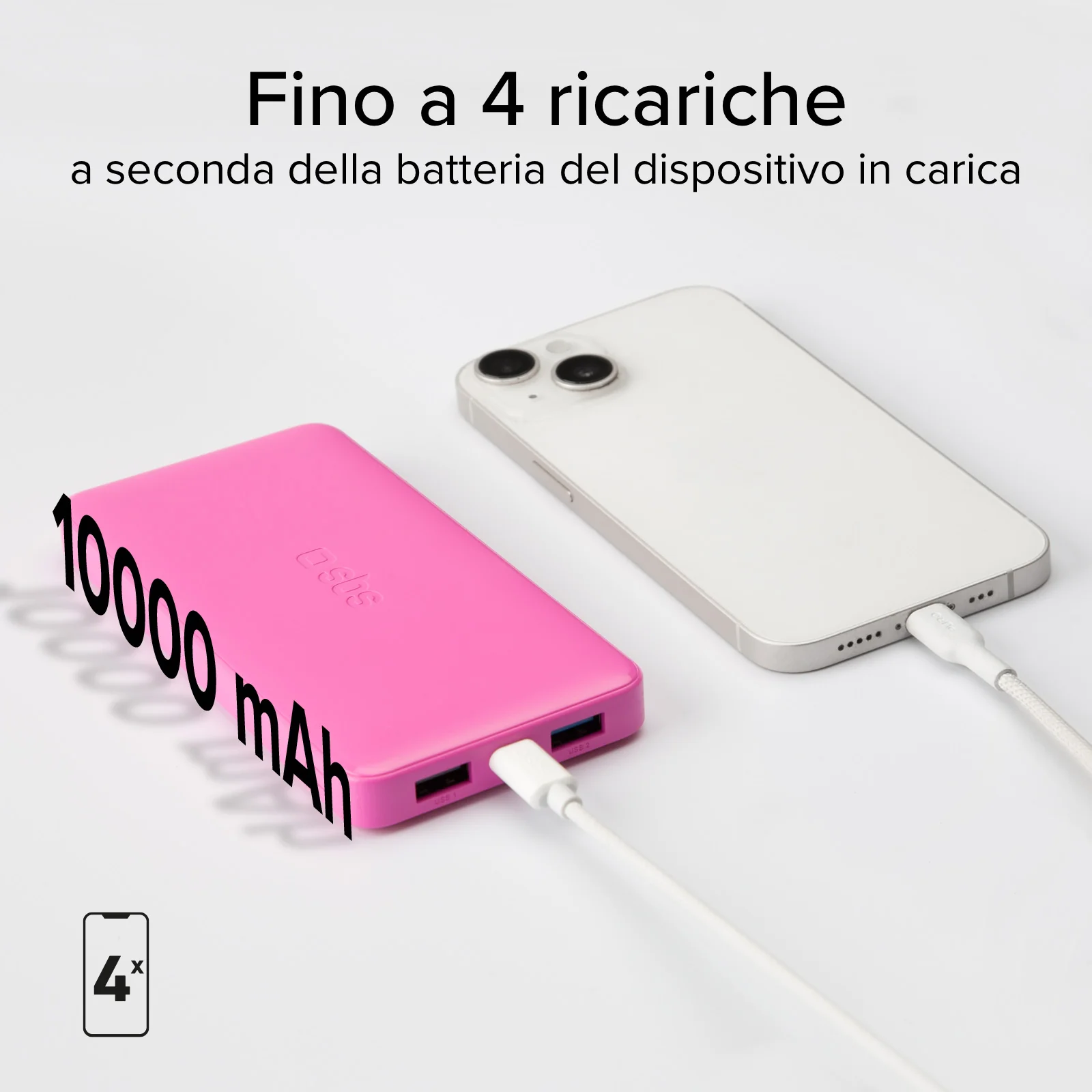 Power bank 10.000 mAh extra slim con porta USB 2.1A Intelligent Charge (IC) - Image 42