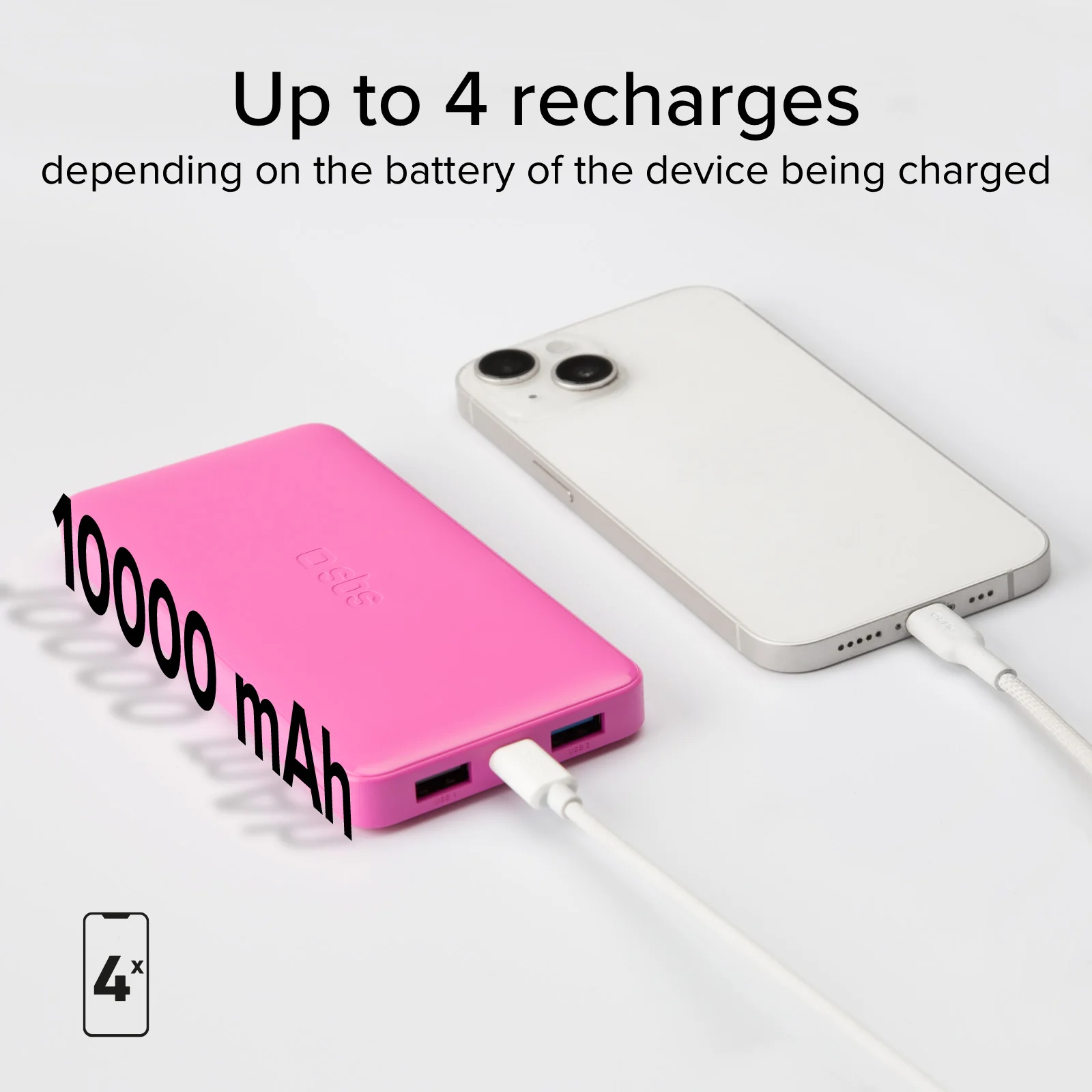 Power bank 10.000 mAh extra slim con porta USB 2.1A Intelligent Charge (IC) - Image 43