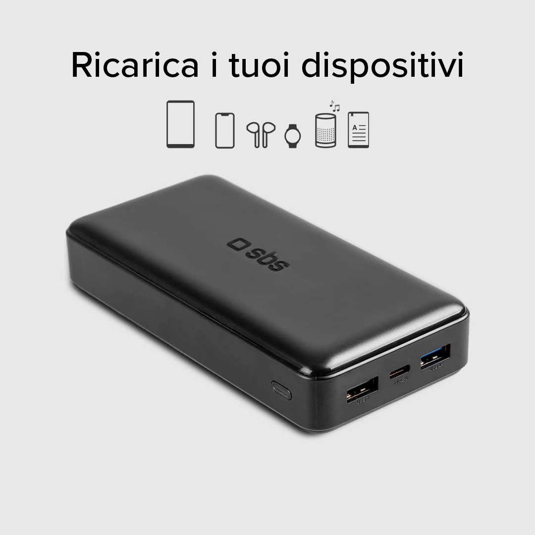 Power bank 20.000 mAh extra slim con porta USB 2.1A Intelligent Charge (IC) - Image 3