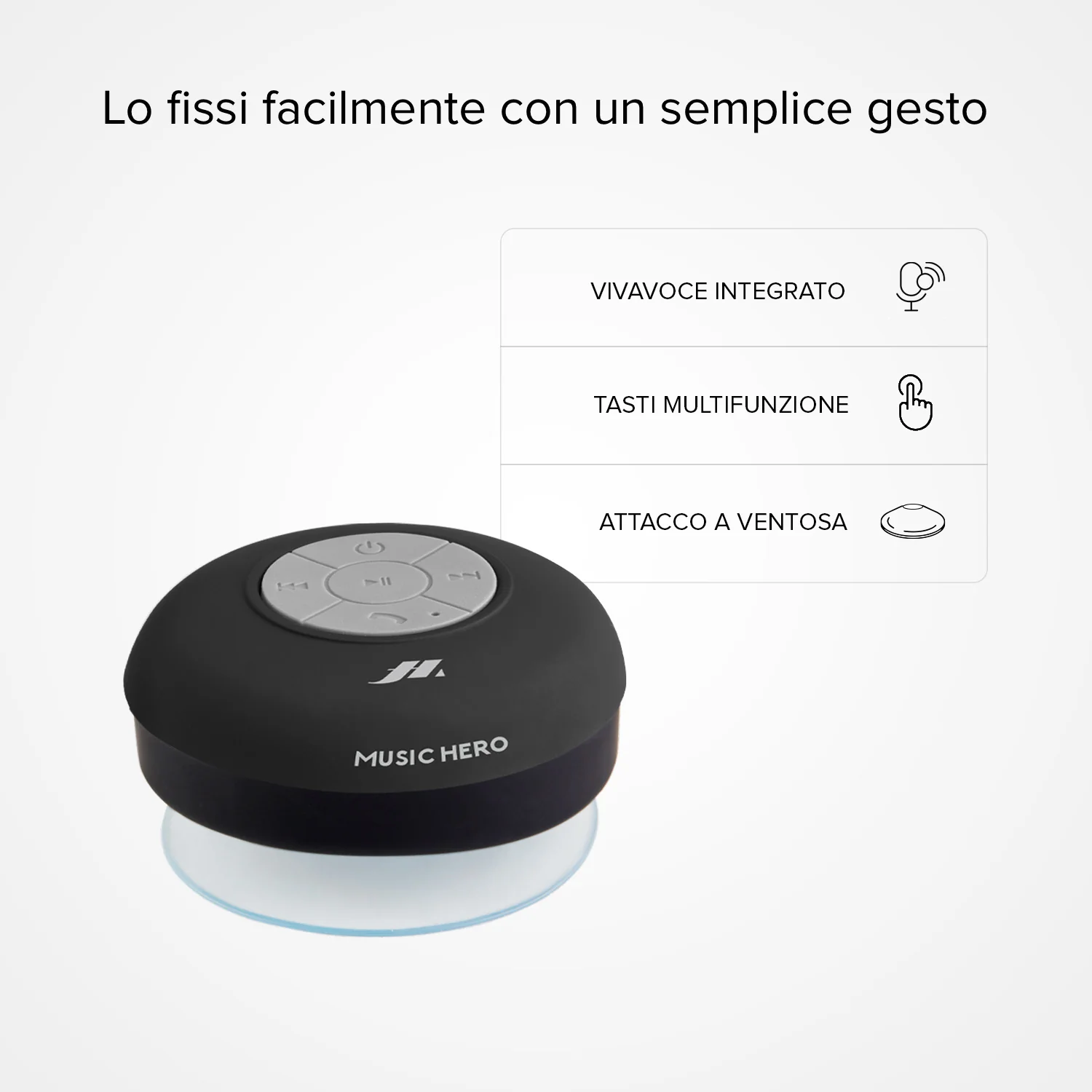 Octopump 3 Watt - Speaker Wireless con ventosa - Image 6