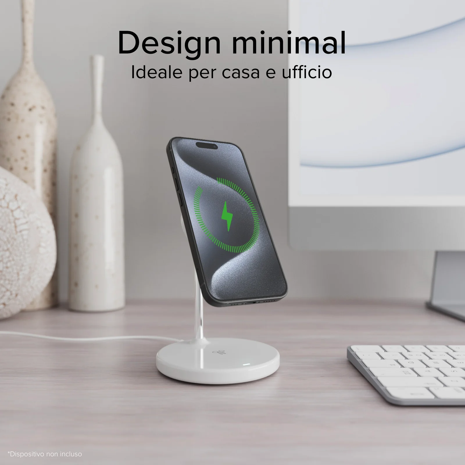 Stazione ricarica wireless Qi2 2x1 per iPhone, Android, auricolari wireless - Image 16