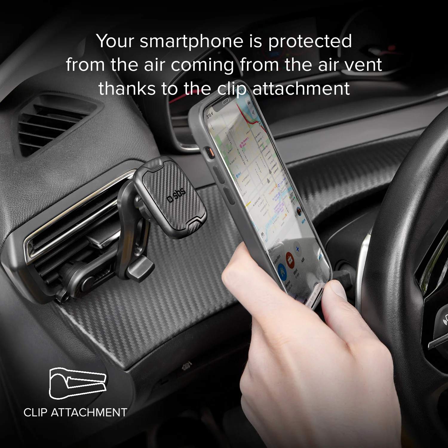Alaska - Supporto auto magnetico per telefono con fissaggio a doppia clip - Image 7