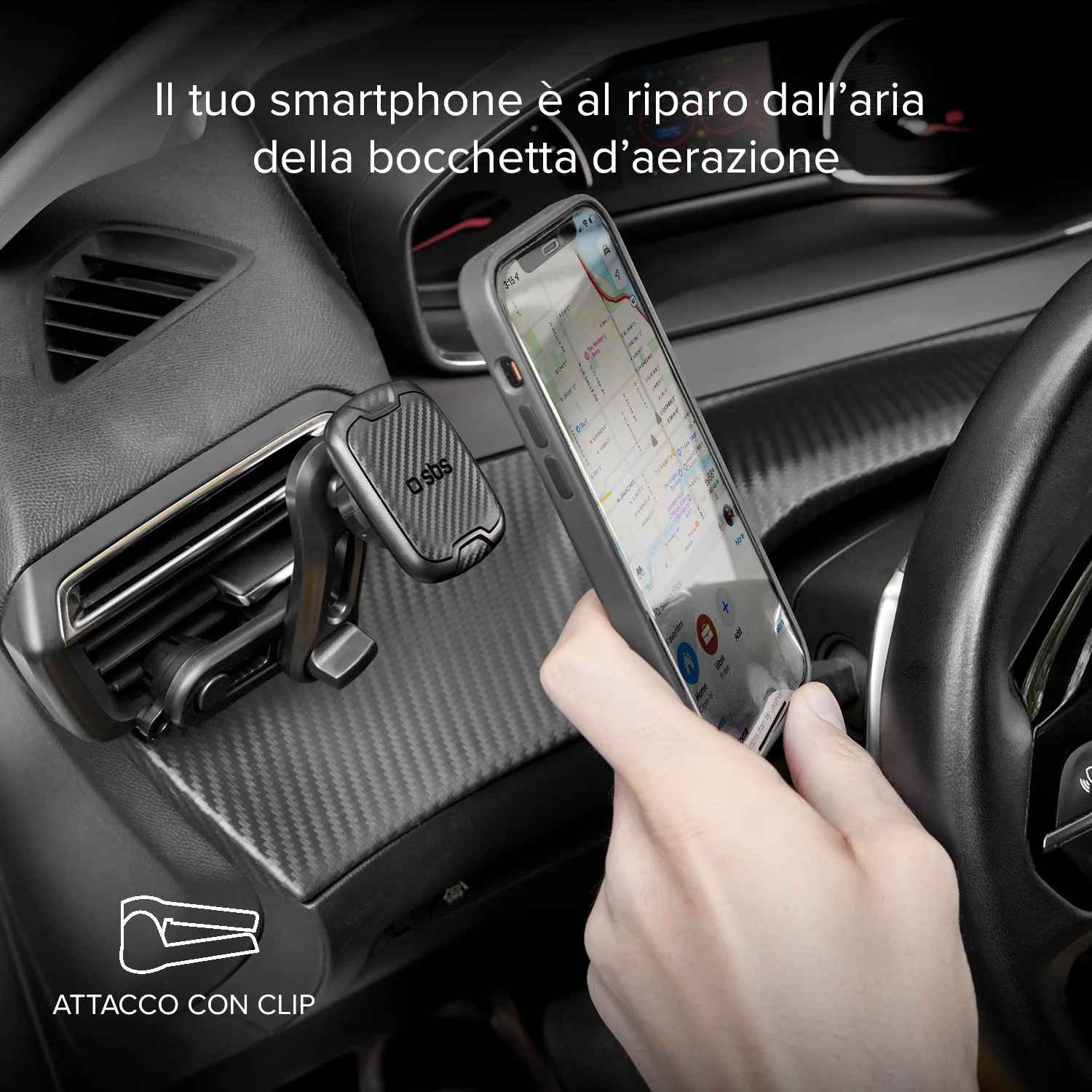 Alaska - Supporto auto magnetico per telefono con fissaggio a doppia clip - Image 8