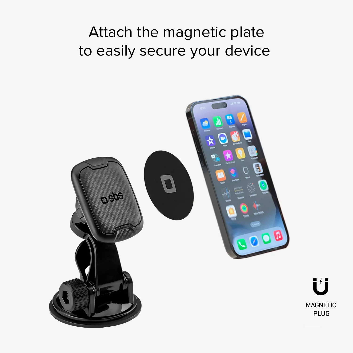 Arizona - Supporto auto magnetico per telefono con fissaggio a ventosa - Image 3