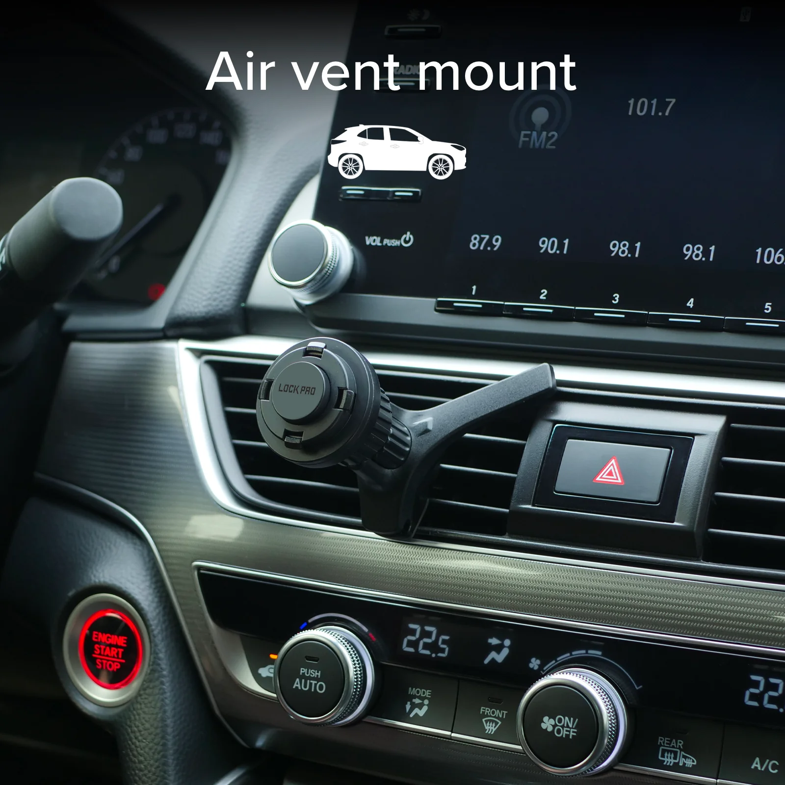 Supporto auto per bocchette d’aerazione con sistema di bloccaggio LockPro - Image 4