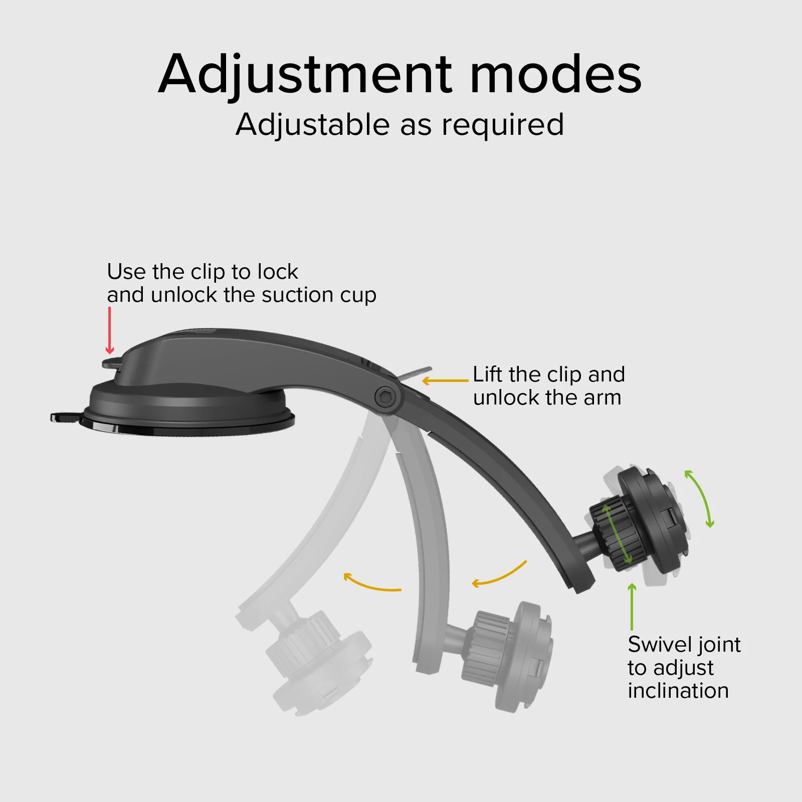 Supporto auto per parabrezza o cruscotto con sistema di bloccaggio LockPro - Image 10