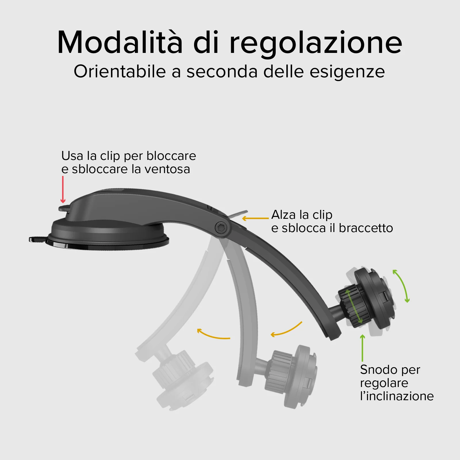 Supporto auto per parabrezza o cruscotto con sistema di bloccaggio LockPro - Image 11