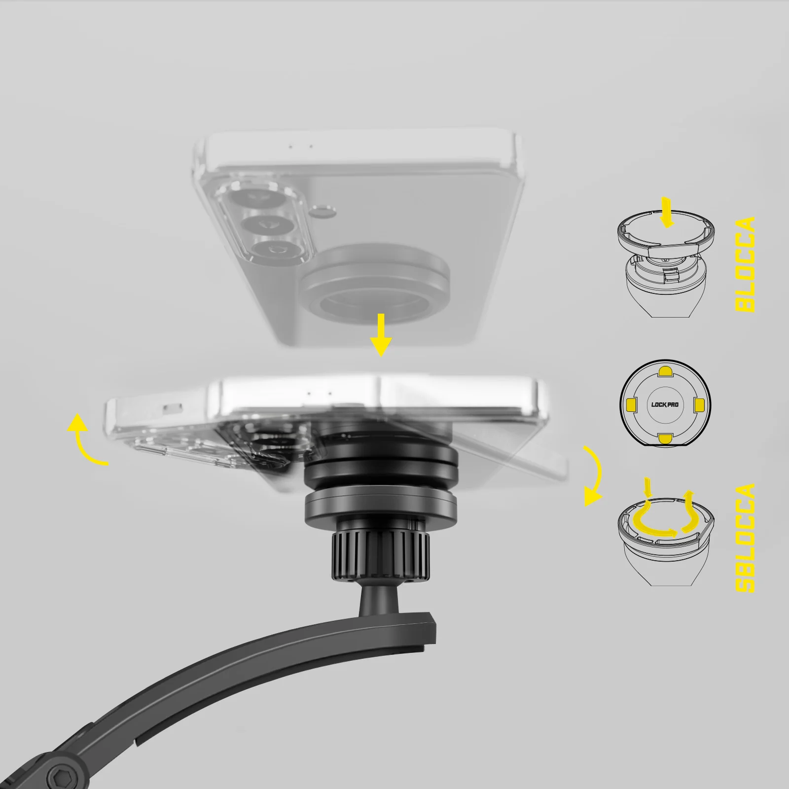 Supporto auto per parabrezza o cruscotto con sistema di bloccaggio LockPro - Image 15